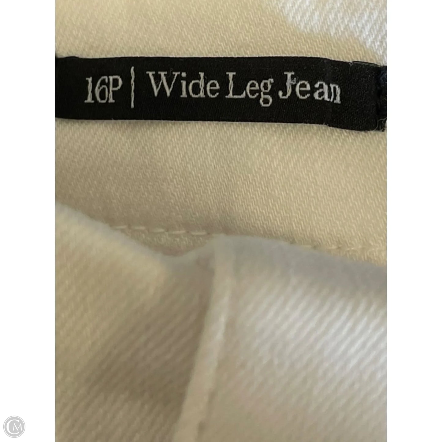 Jeans Wide Leg By Talbots In White, Size: 16