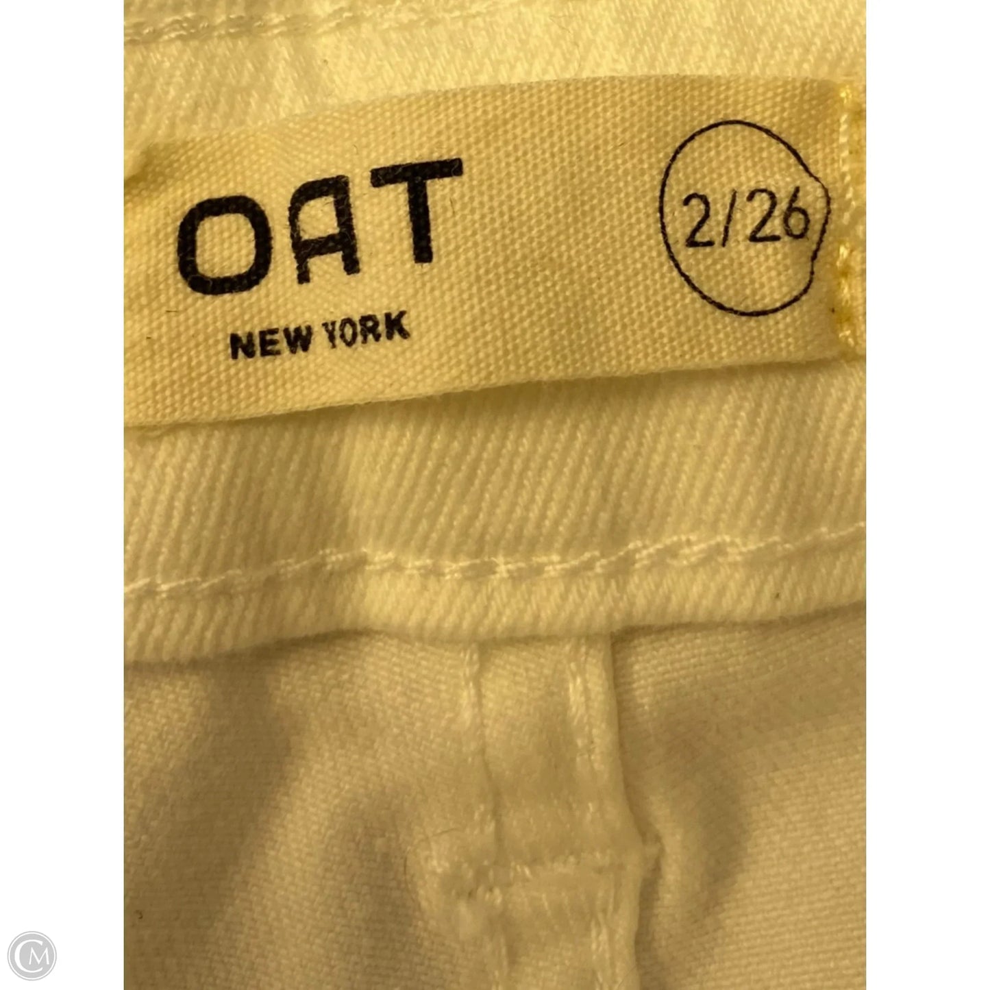 Jeans Wide Leg By Oat In White, Size: 2