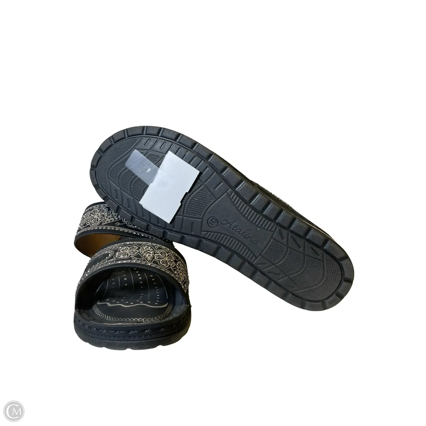 Shoes Flats By Clothes Mentor In Black & Tan, Size: 10