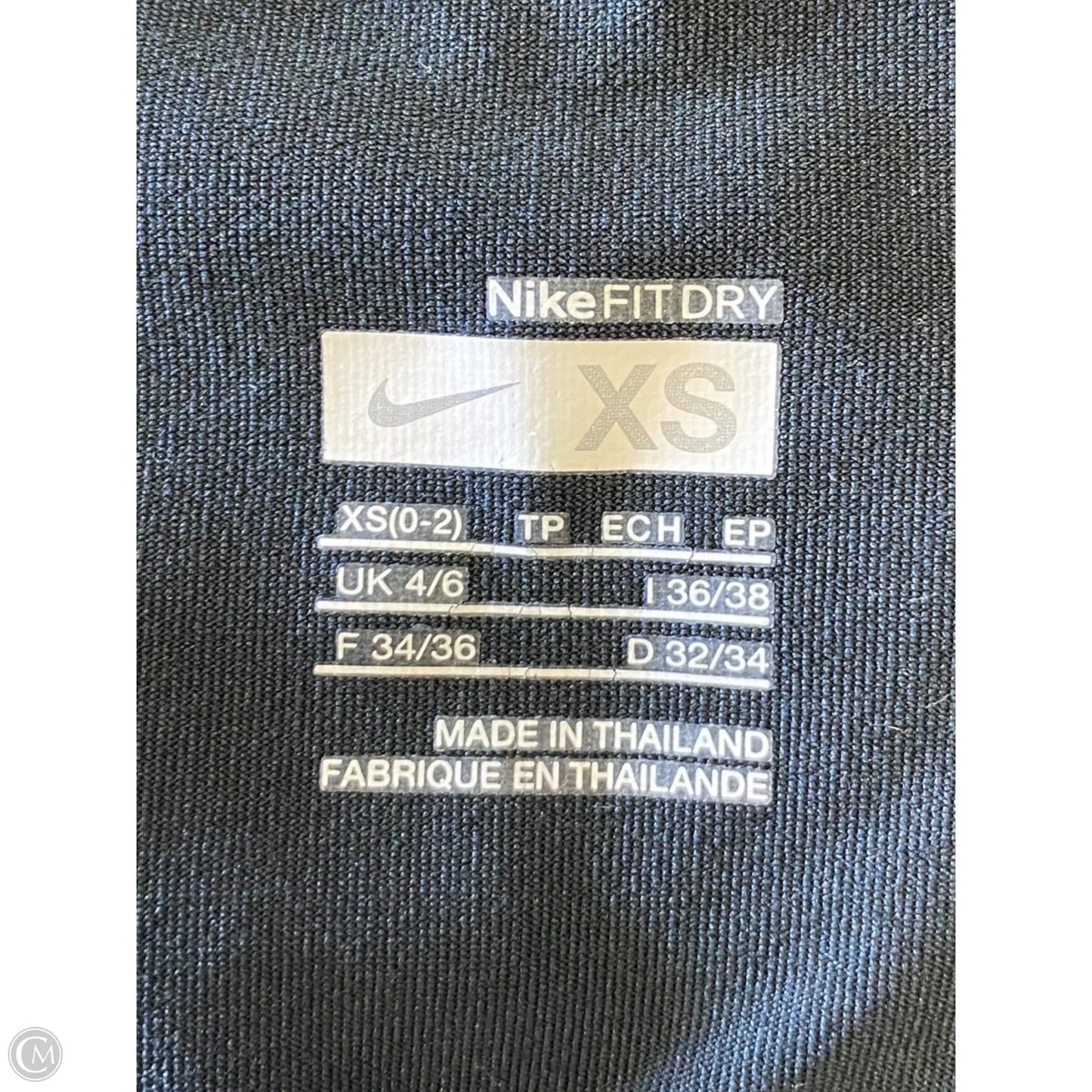 Athletic Capris By Nike In Black, Size: Xs