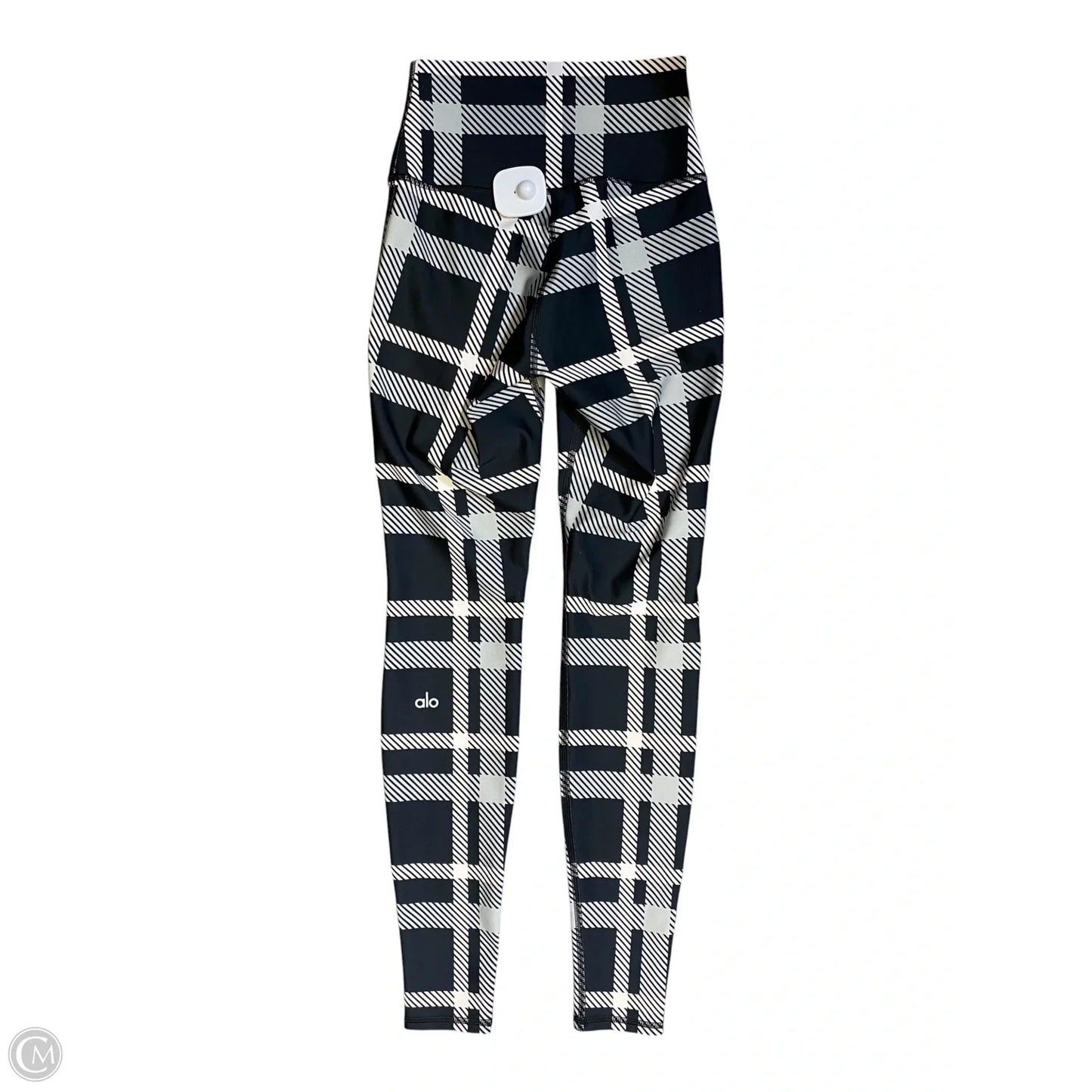 Athletic Leggings By Alo In Checkered Pattern, Size: S