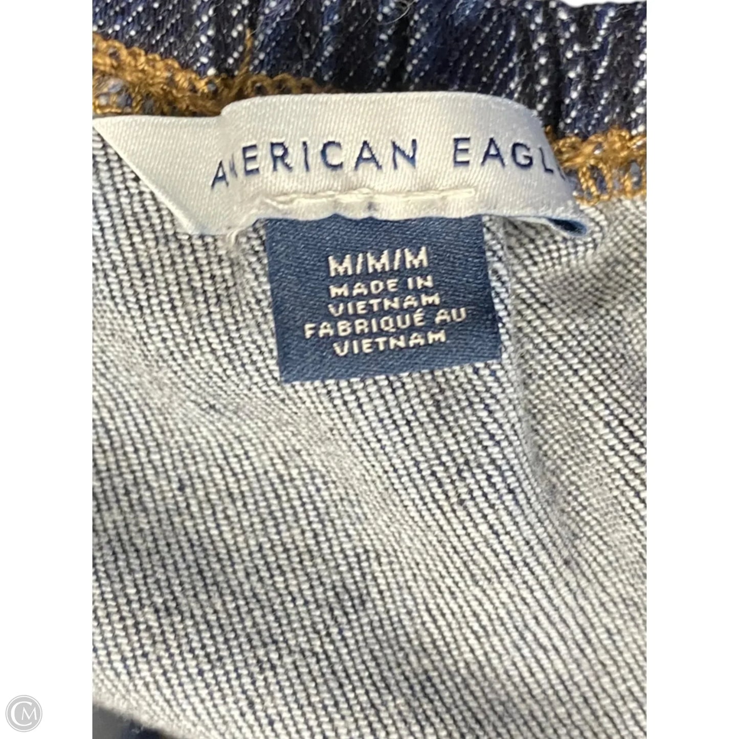 Dress Casual Short By American Eagle In Blue Denim, Size: M