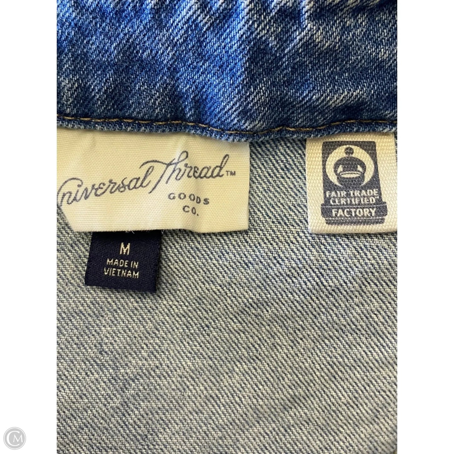 Vest Other By Universal Thread In Blue Denim, Size: M