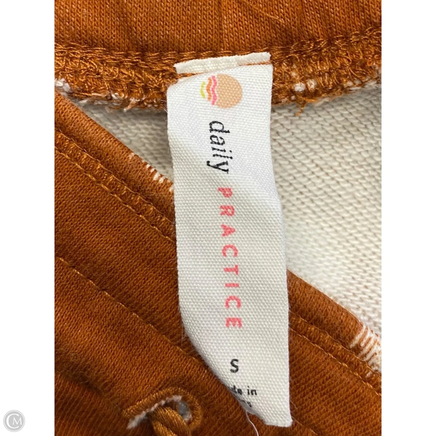 Pants Joggers By Daily Practice By Anthropologie In Orange & White, Size: S