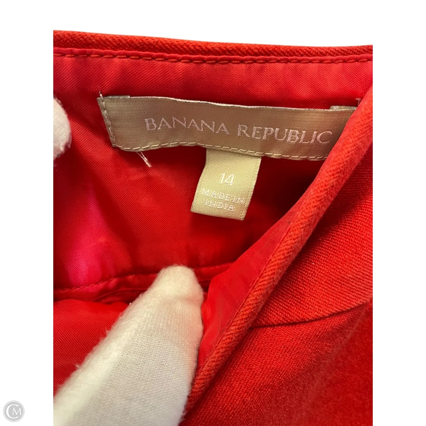 Skirt Midi By Banana Republic In Red, Size: Xl