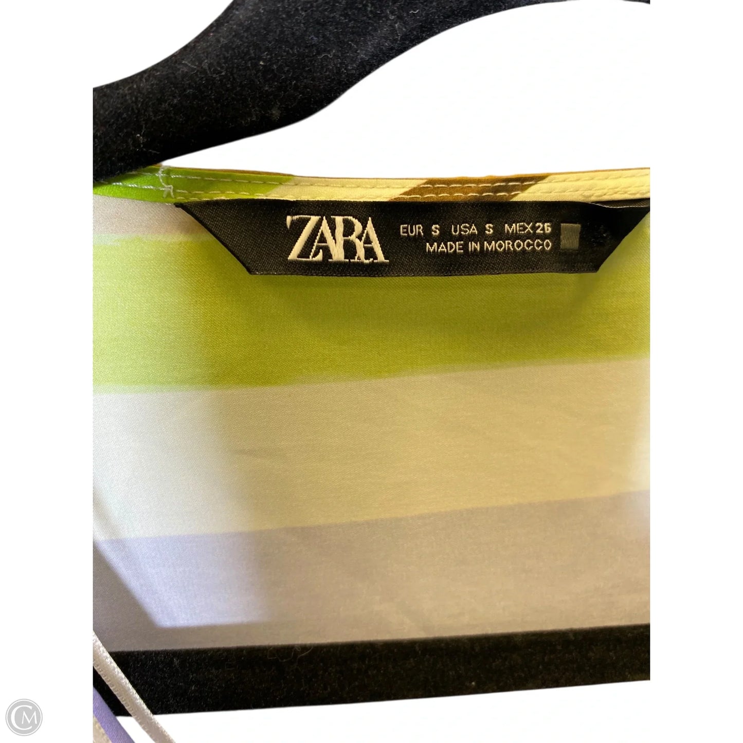 Top Long Sleeve By Zara In Multi-colored, Size: S