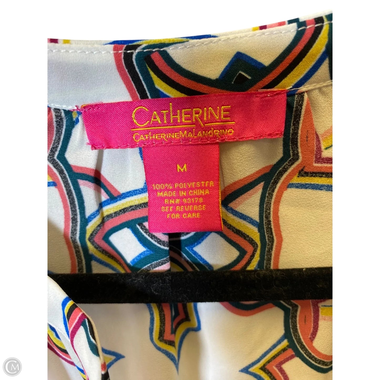 Top Long Sleeve By Catherine Malandrino In Multi-colored, Size: M