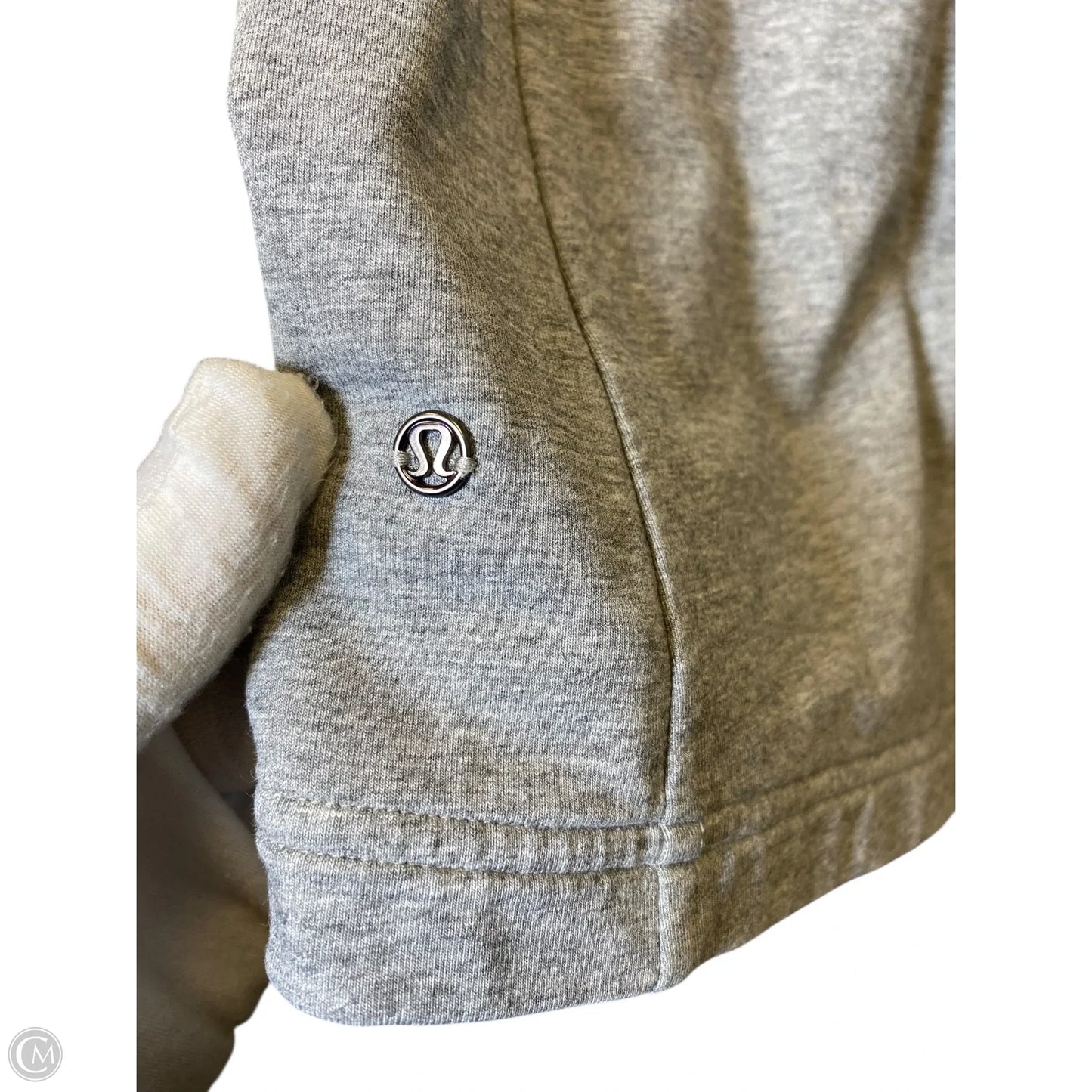 Athletic Jacket By Lululemon In Grey, Size: M