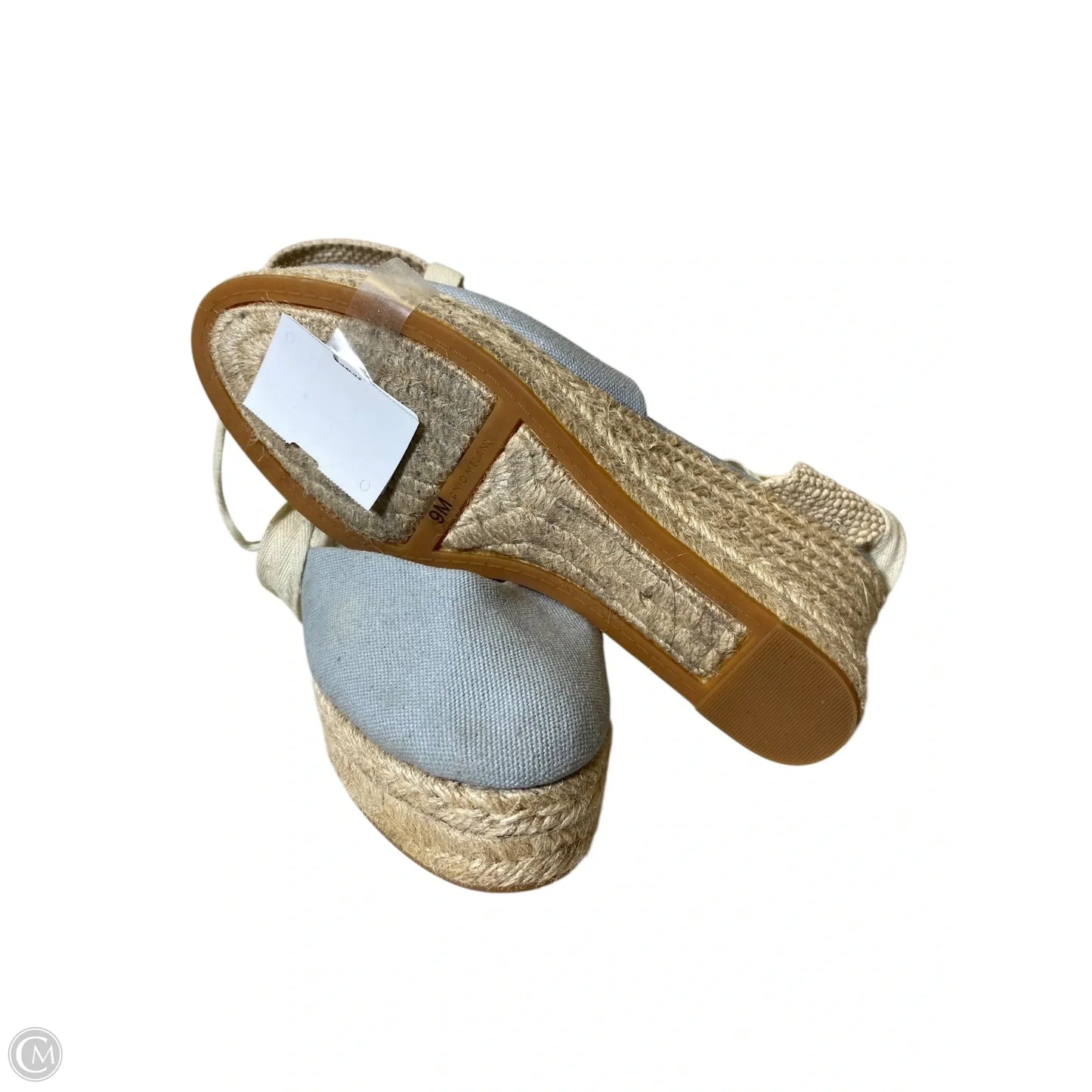 Shoes Heels Wedge By Antonio Melani In Blue & Cream, Size: 9