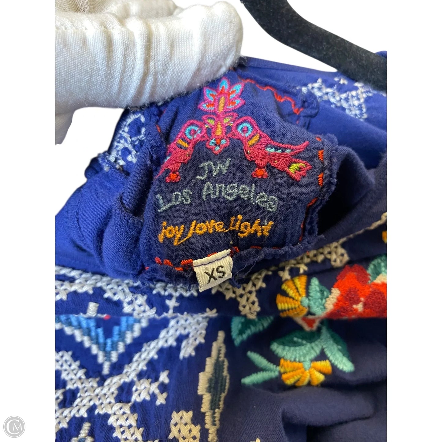 Top Short Sleeve By Johnny Was Designer In Multi-colored, Size: Xs