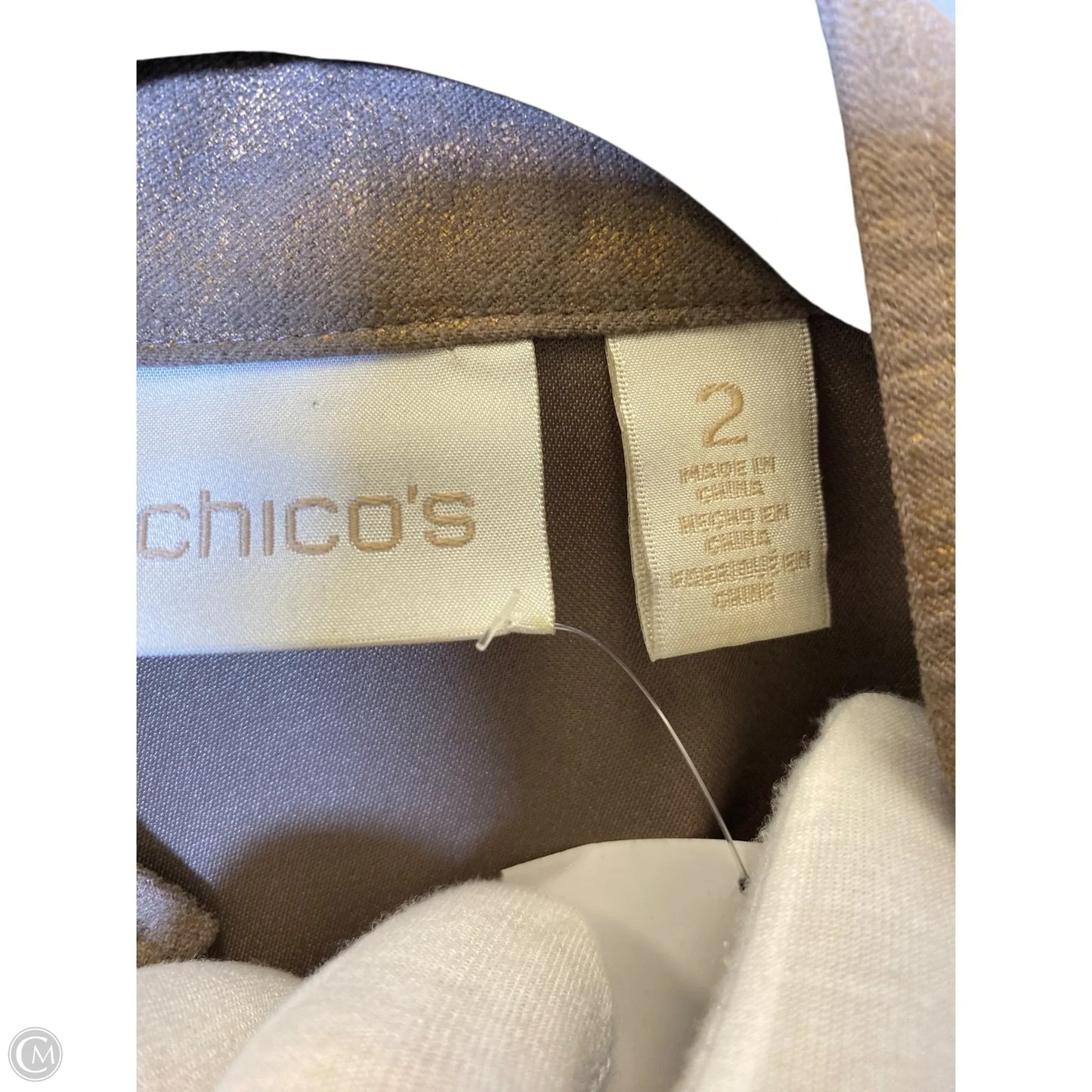 Jacket Other By Chicos In Gold, Size: L