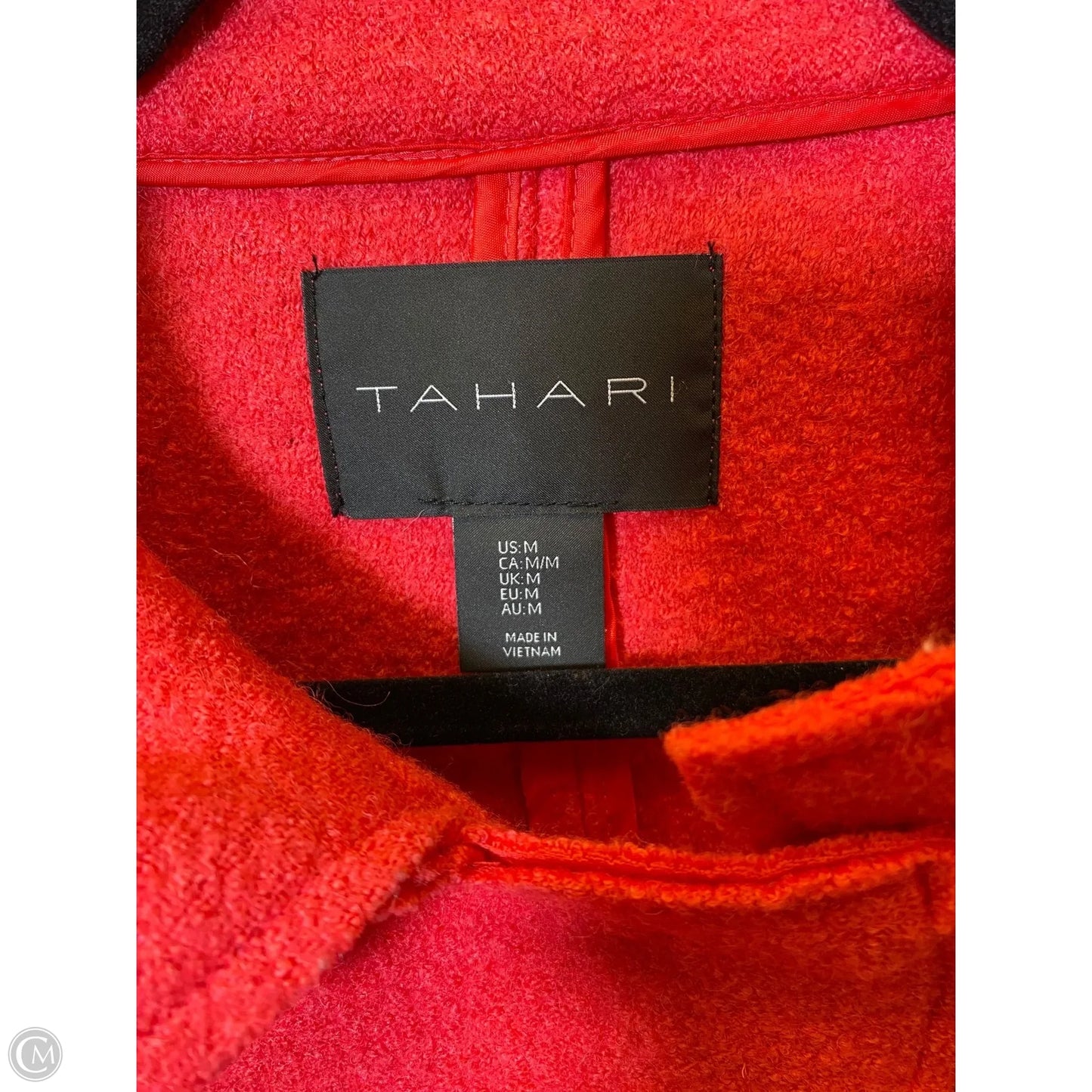 Jacket Moto By Tahari In Coral, Size: M