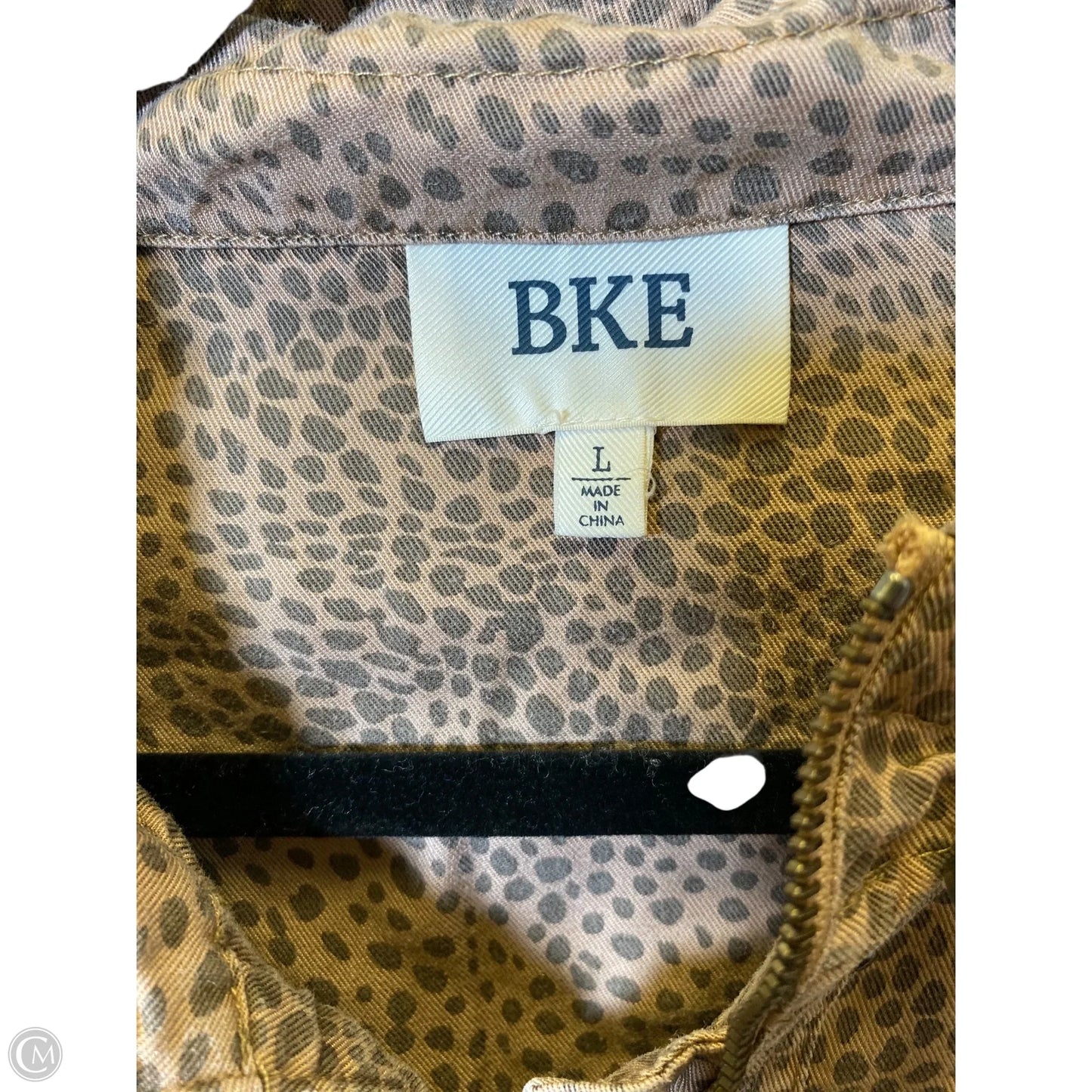 Jacket Moto By Bke In Animal Print, Size: L