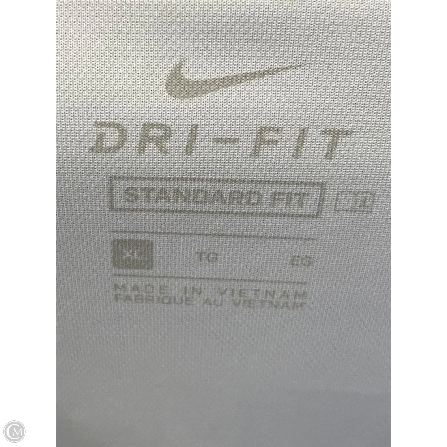Athletic Tank Top By Nike In Black & White, Size: Xl