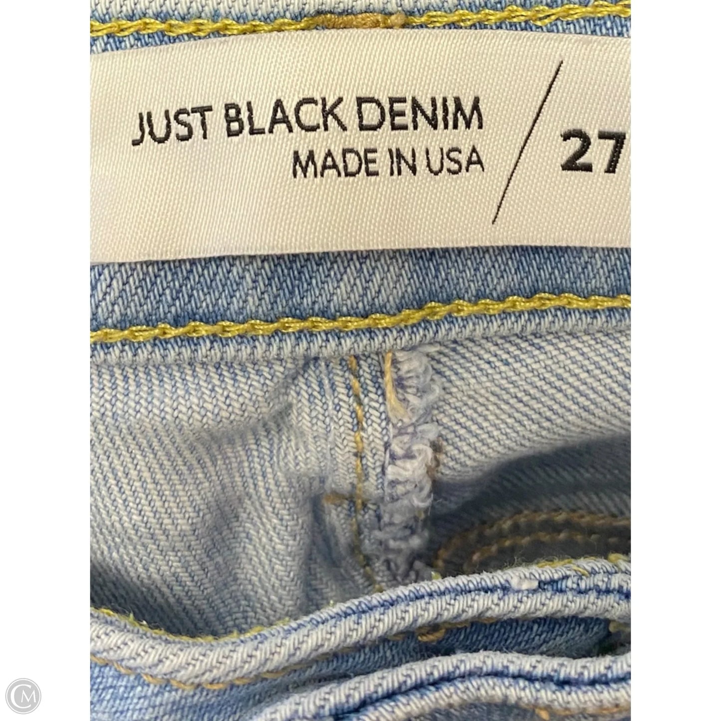 Jeans Straight By Just Black In Blue Denim, Size: 4