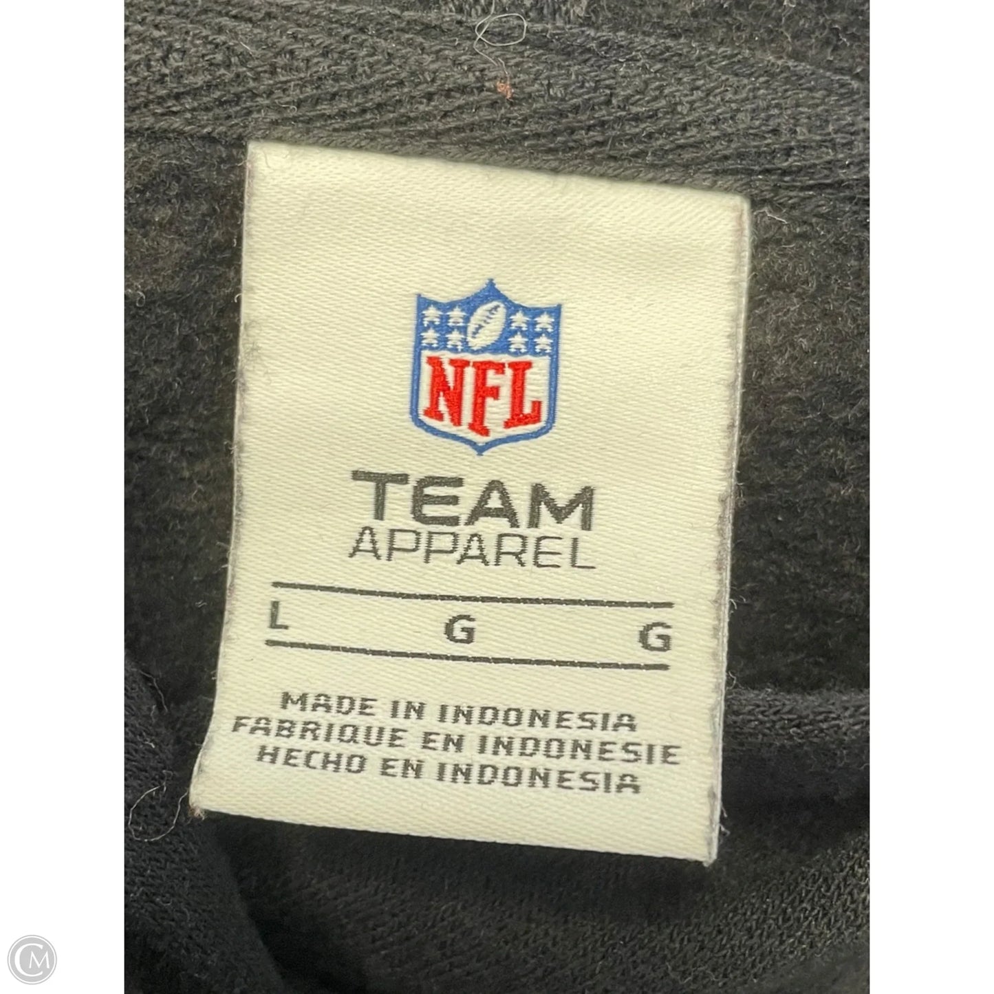 Sweatshirt Hoodie By Nfl In Black, Size: L