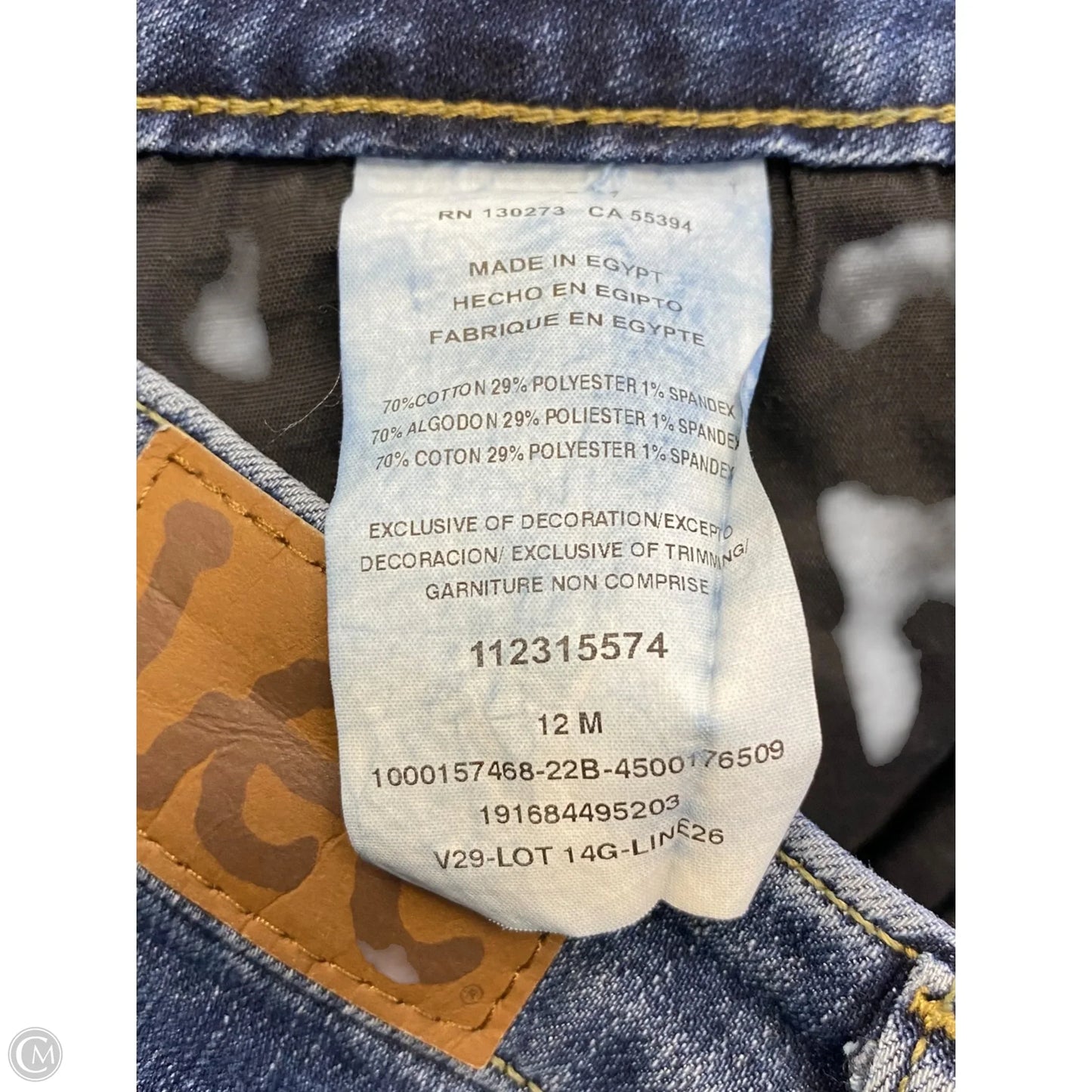 Capris By Lee In Blue Denim, Size: 12