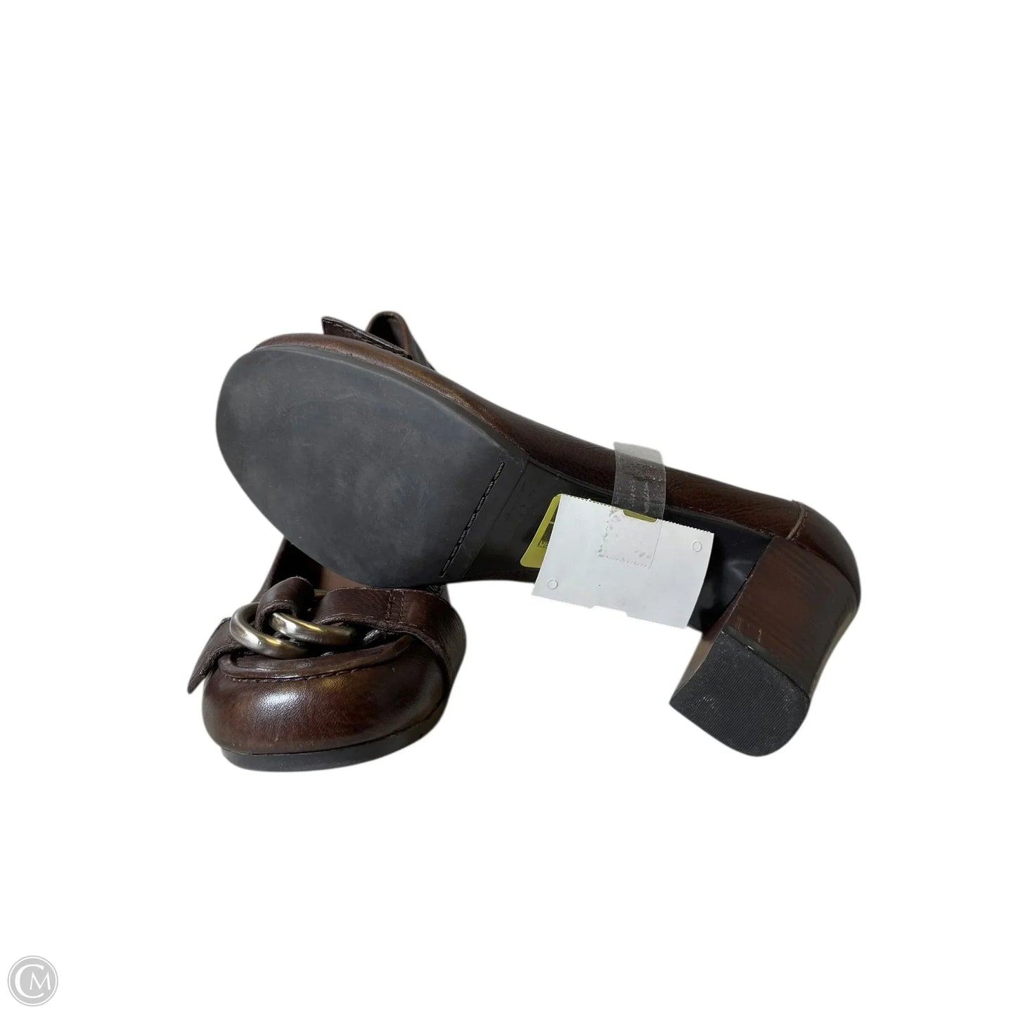 Shoes Heels Block By Nine West In Brown, Size: 7