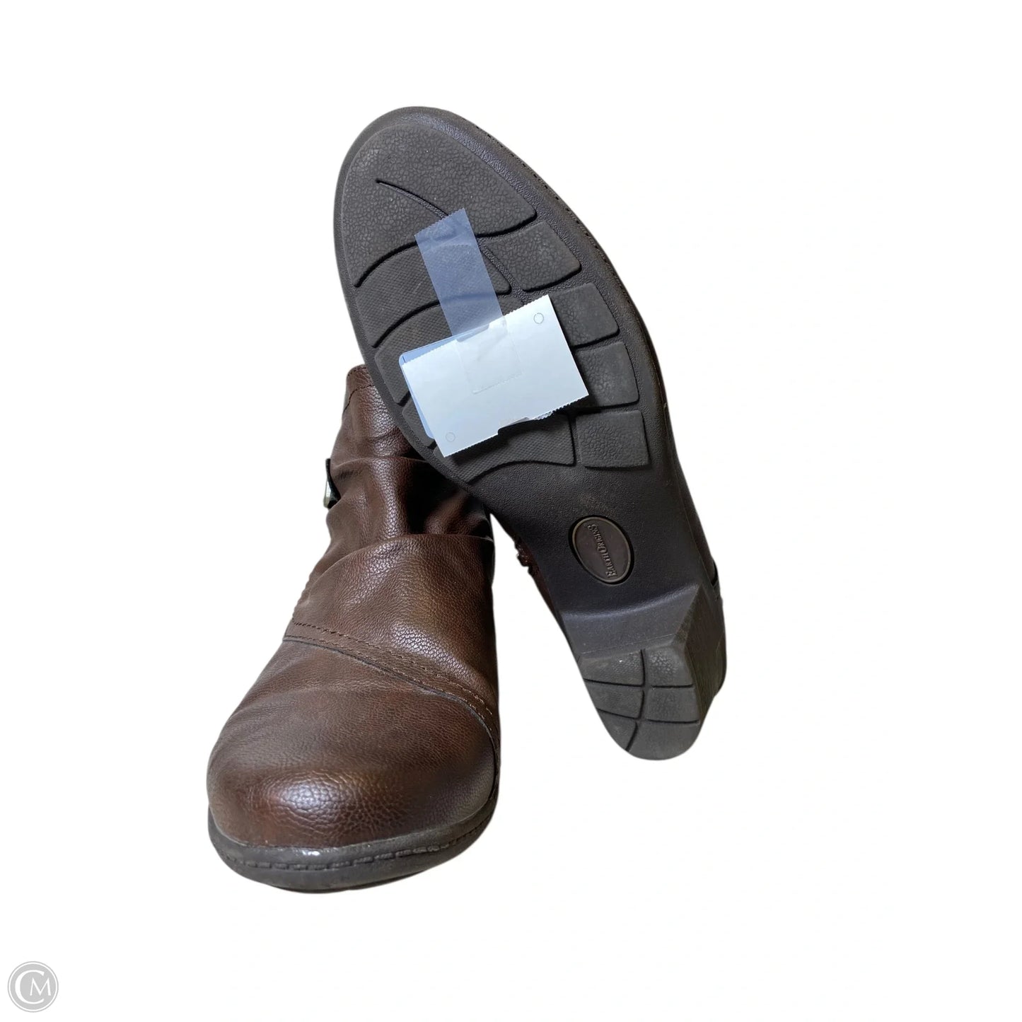 Boots Ankle Heels By Earth Origins In Brown, Size: 9.5