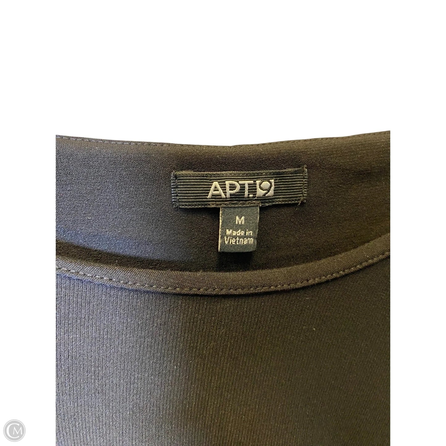 Dress Casual Midi By Apt 9 In Black, Size: M