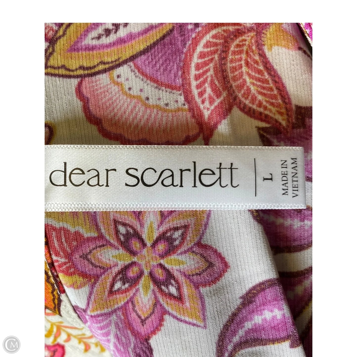 Top Long Sleeve By Dear Scarlett In Floral Print, Size: L