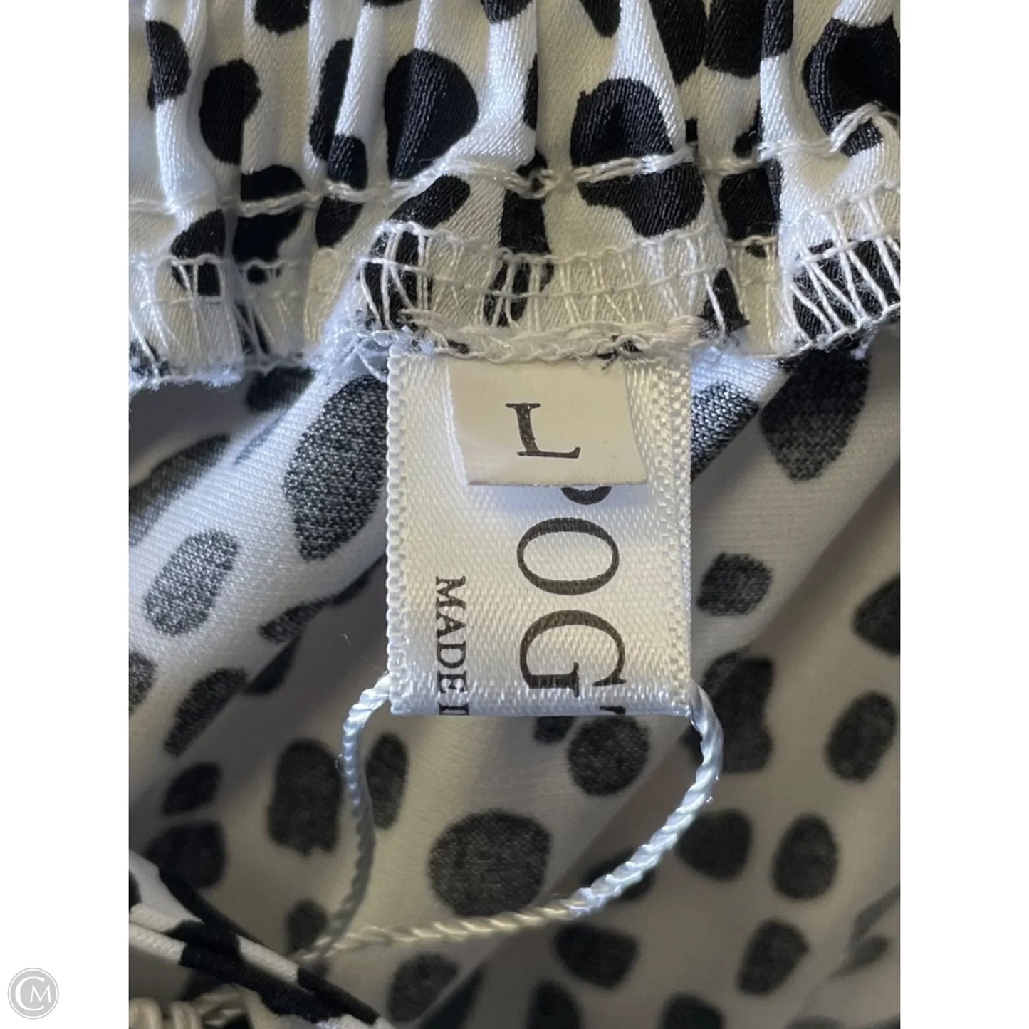 Skirt Maxi By Clothes Mentor In Black & White, Size: L