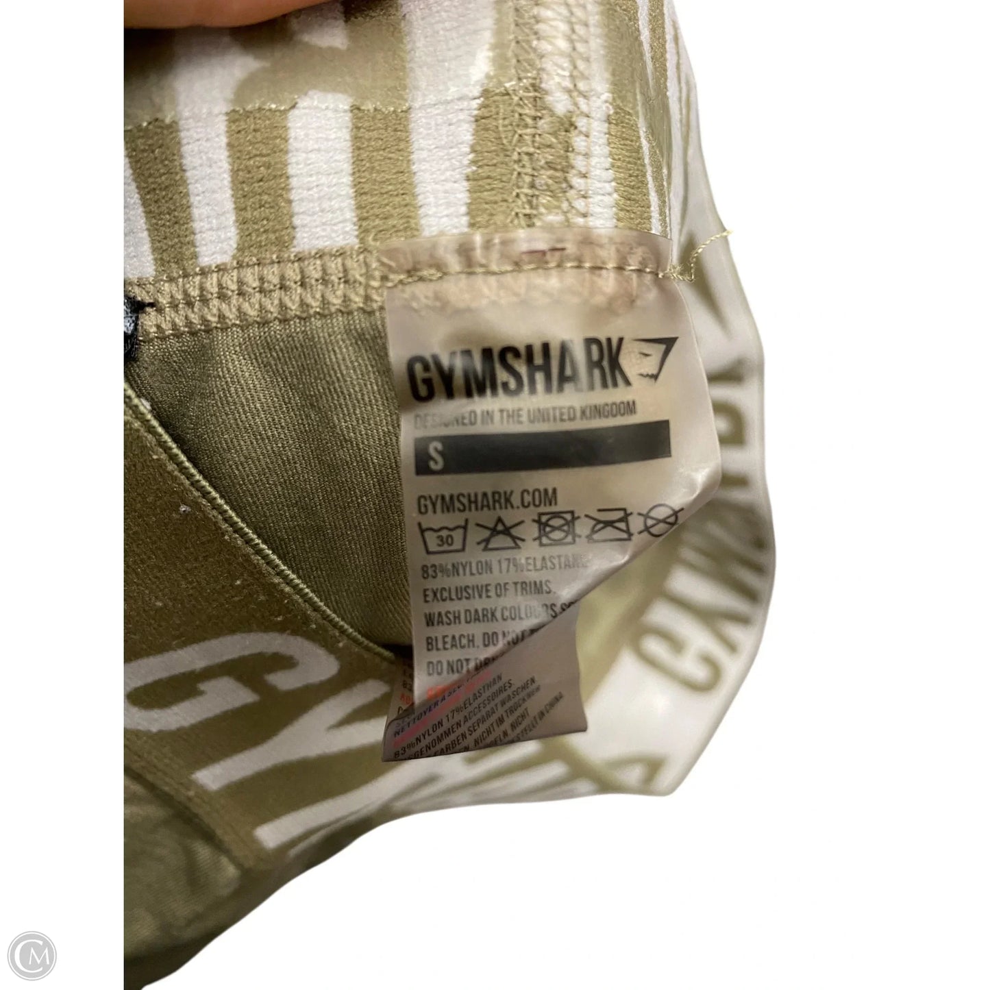 Athletic Leggings By Gym Shark In Green, Size: S