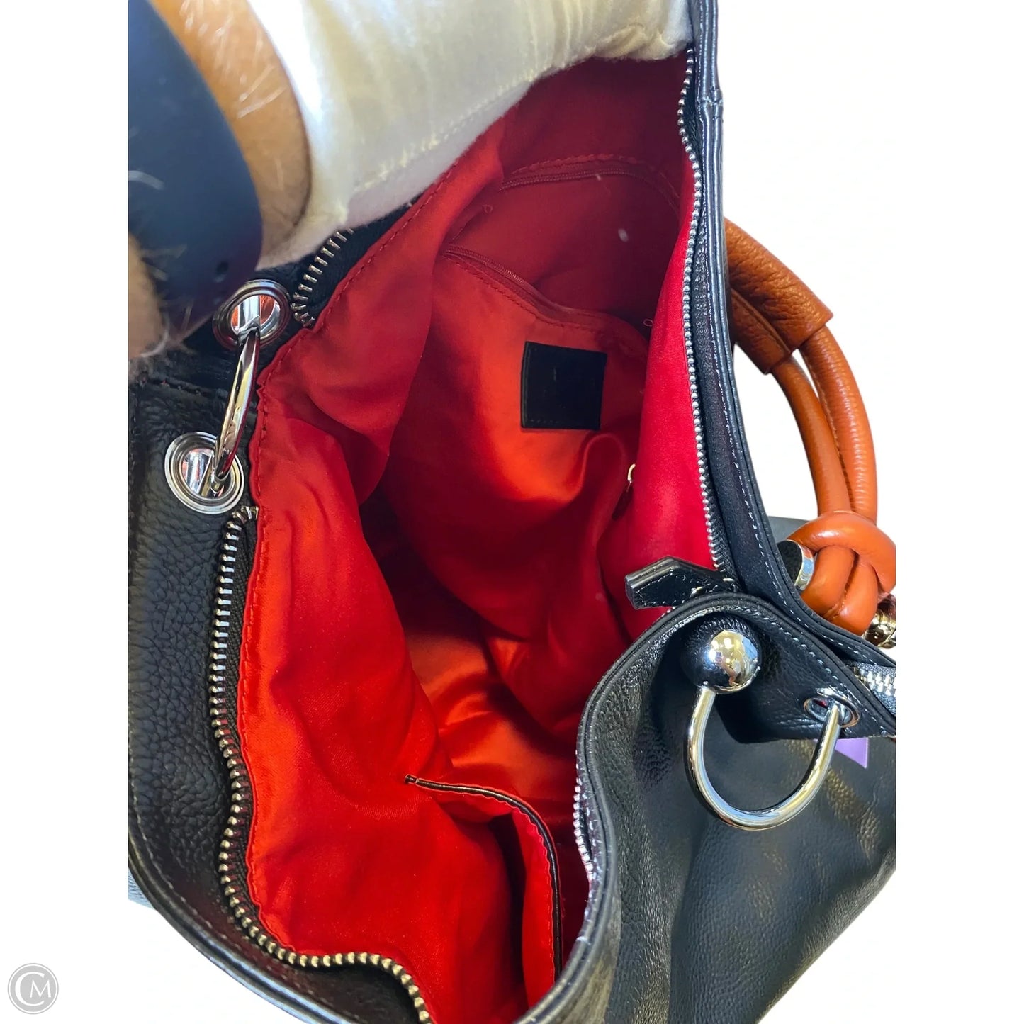 Handbag Leather By Clothes Mentor, Size: Large