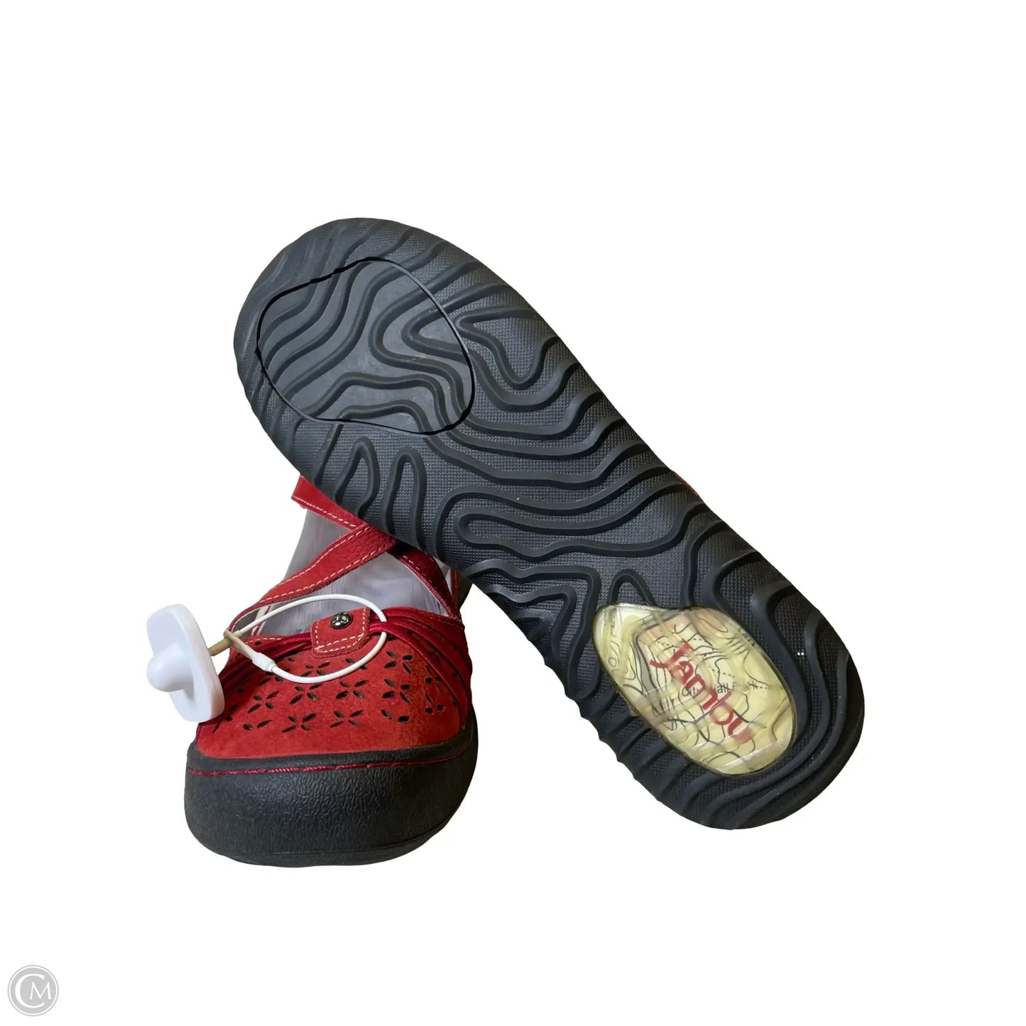 Shoes Flats By Jambu In Red, Size: 10