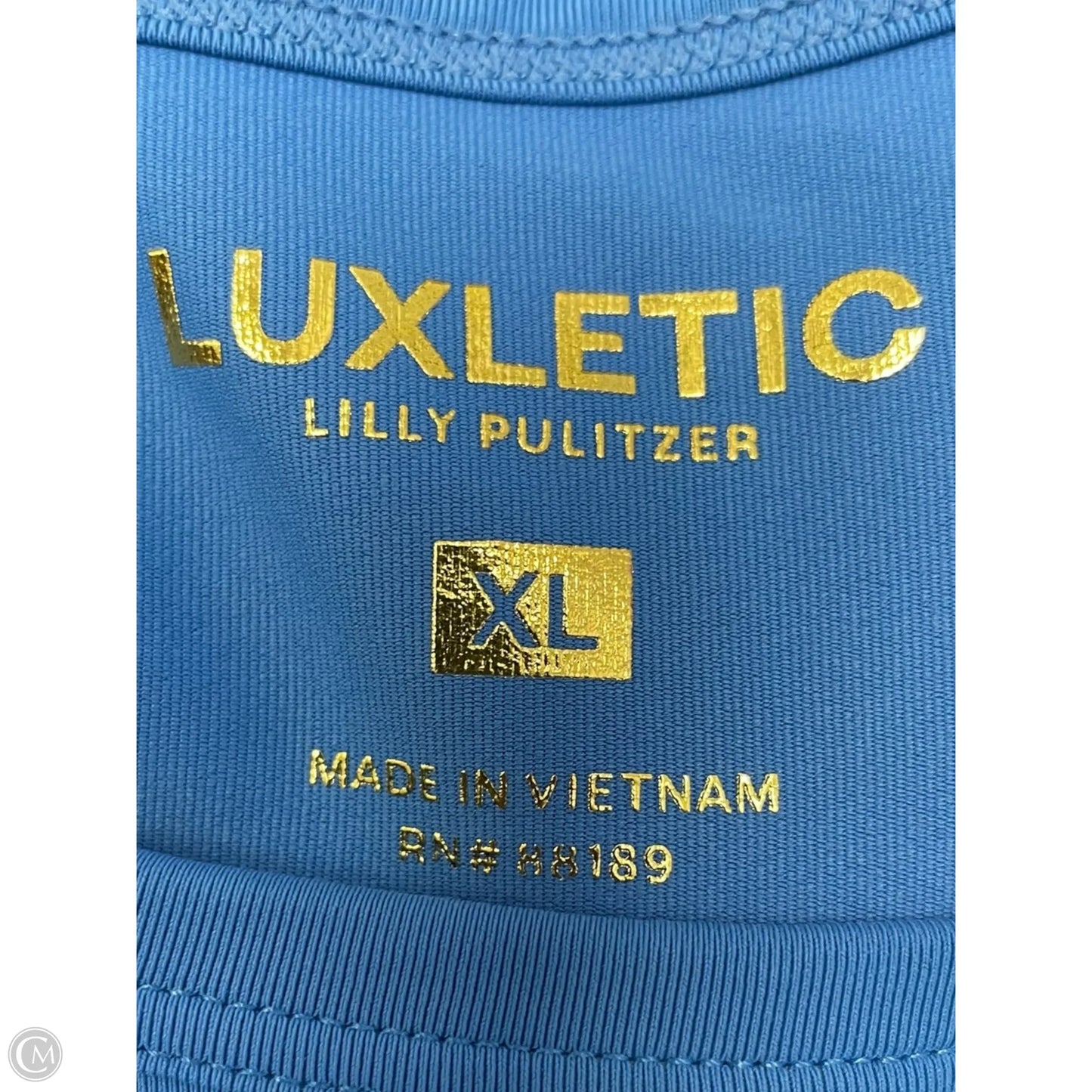 Athletic Top Short Sleeve By Clothes Mentor In Blue, Size: Xl
