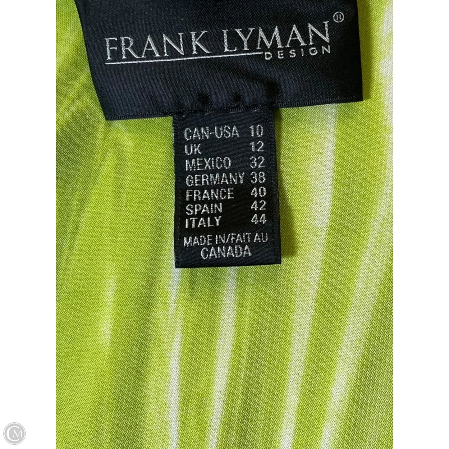 Top 2pc Sleeveless By Frank Lyman In Blue & Green, Size: L