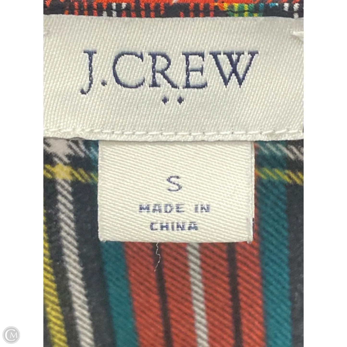 Top Sleeveless By J. Crew In Plaid Pattern, Size: S