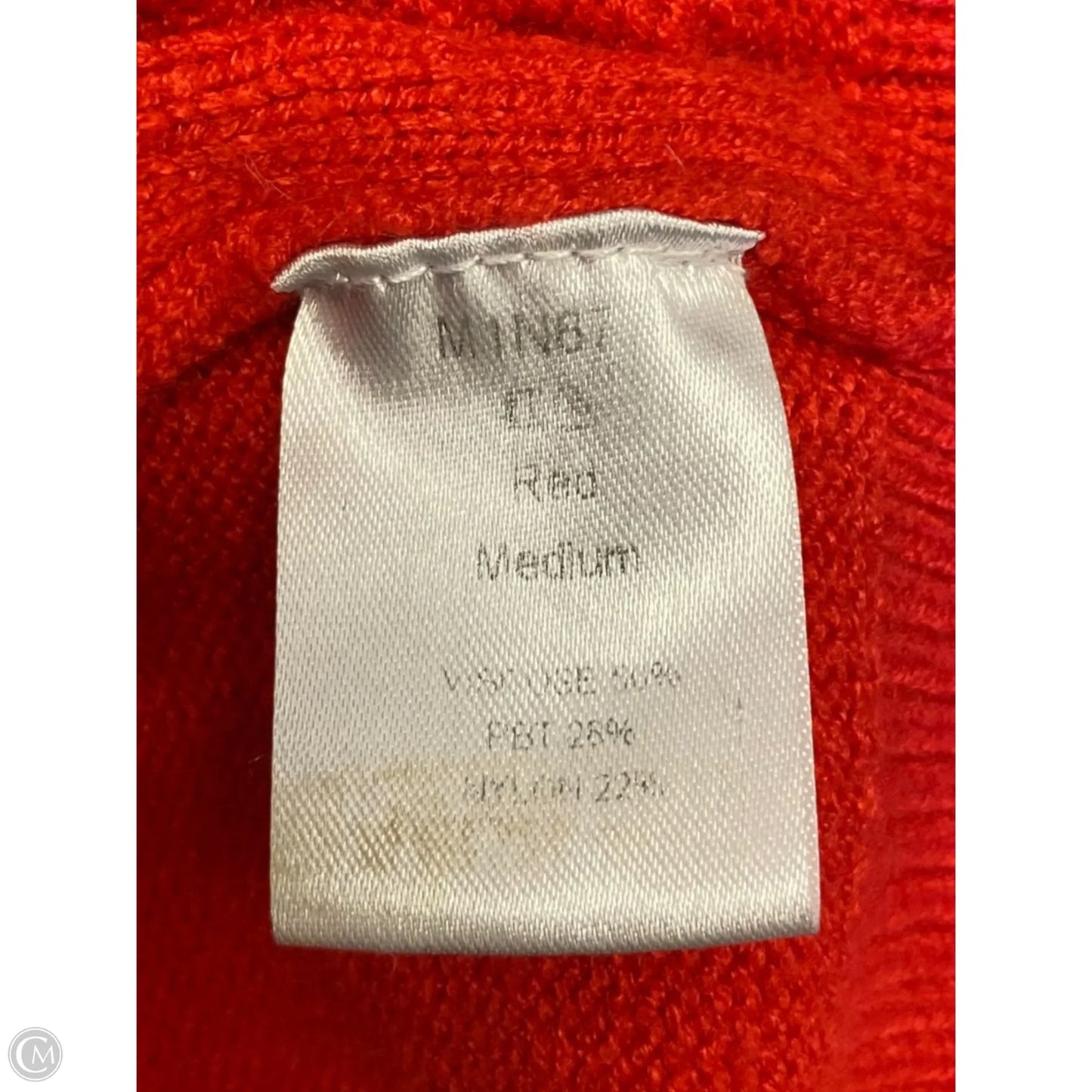 Vest Sweater By Clothes Mentor In Red, Size: M