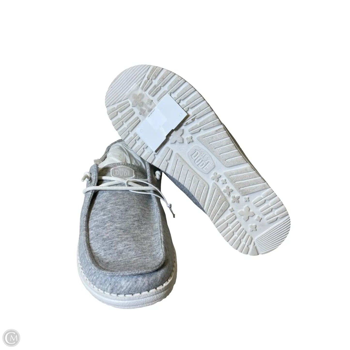 Shoes Flats By Hey Dude In Grey, Size: 8