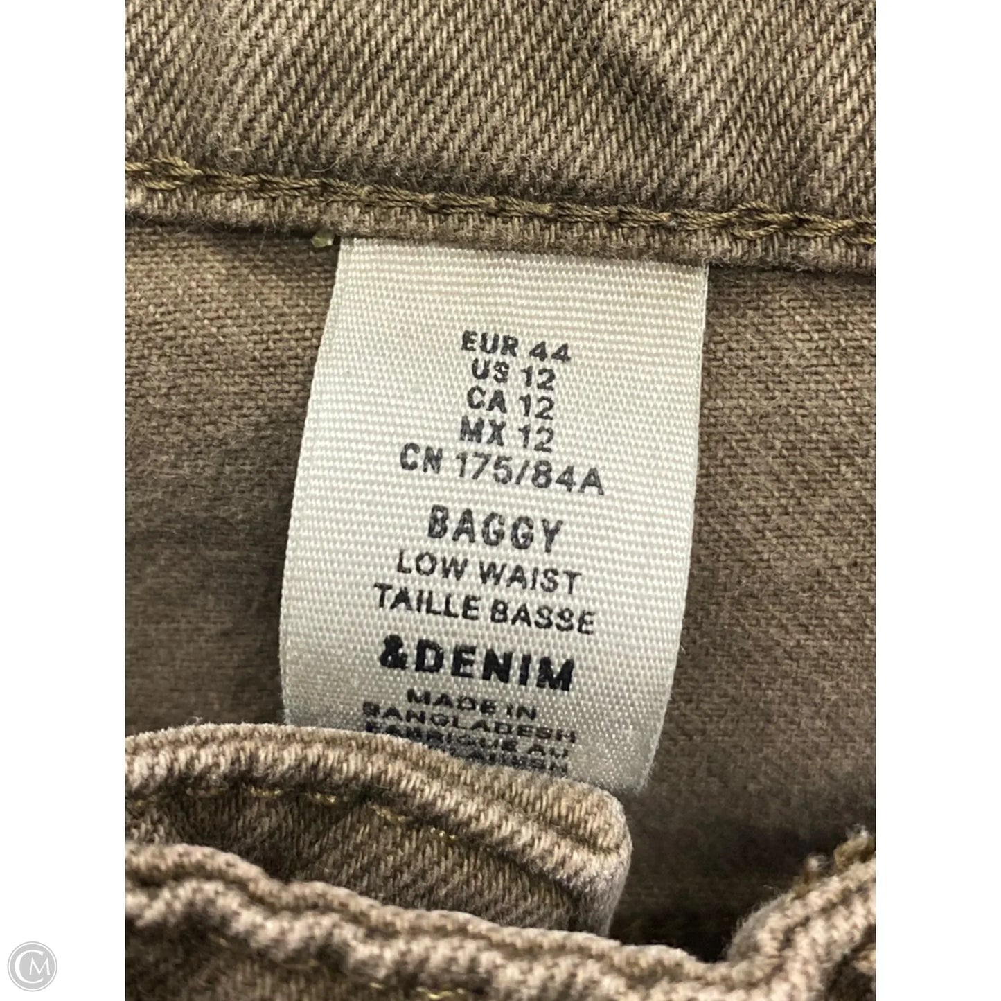 Jeans Wide Leg By Clothes Mentor In Brown, Size: 12