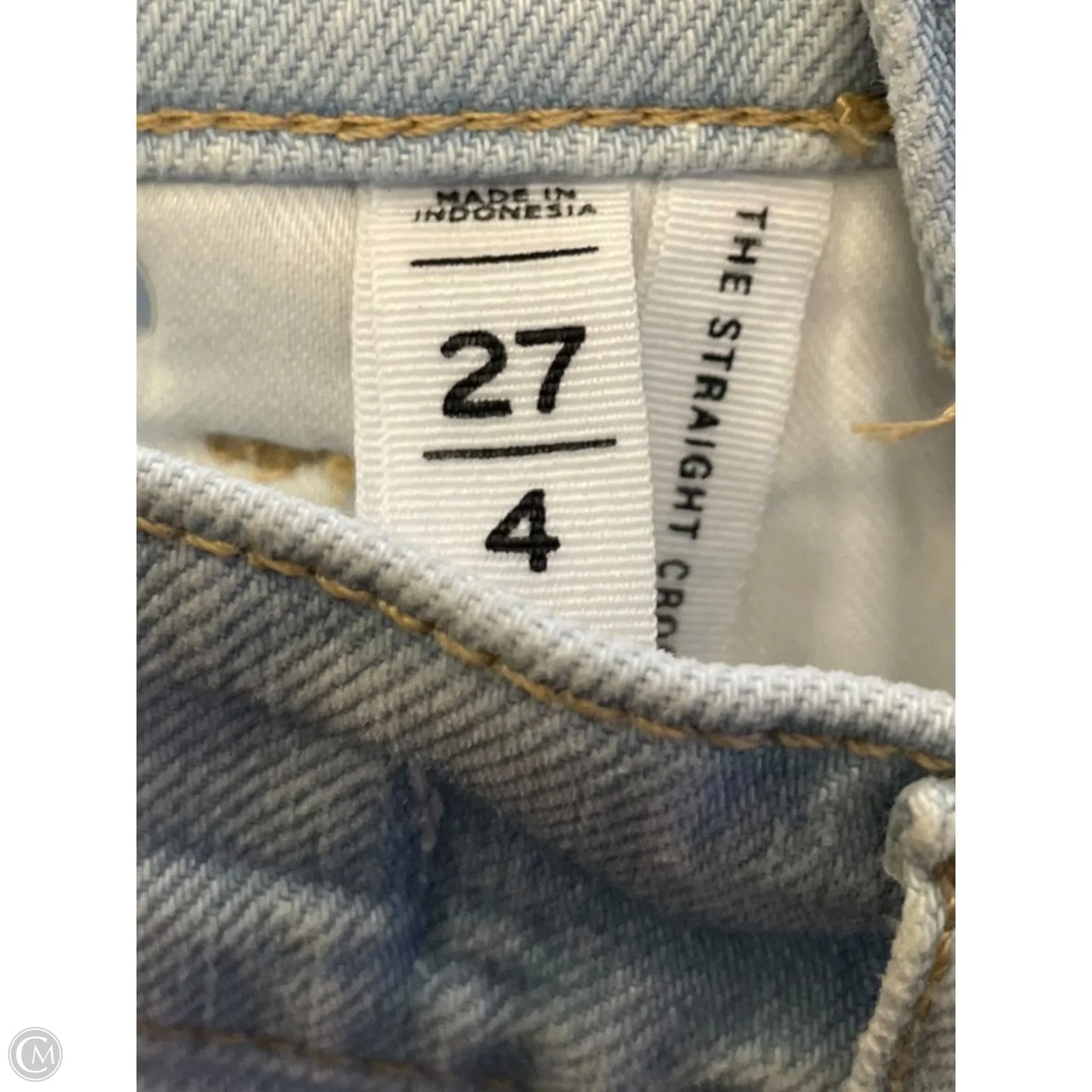 Jeans Straight By Loft In Blue Denim, Size: 4