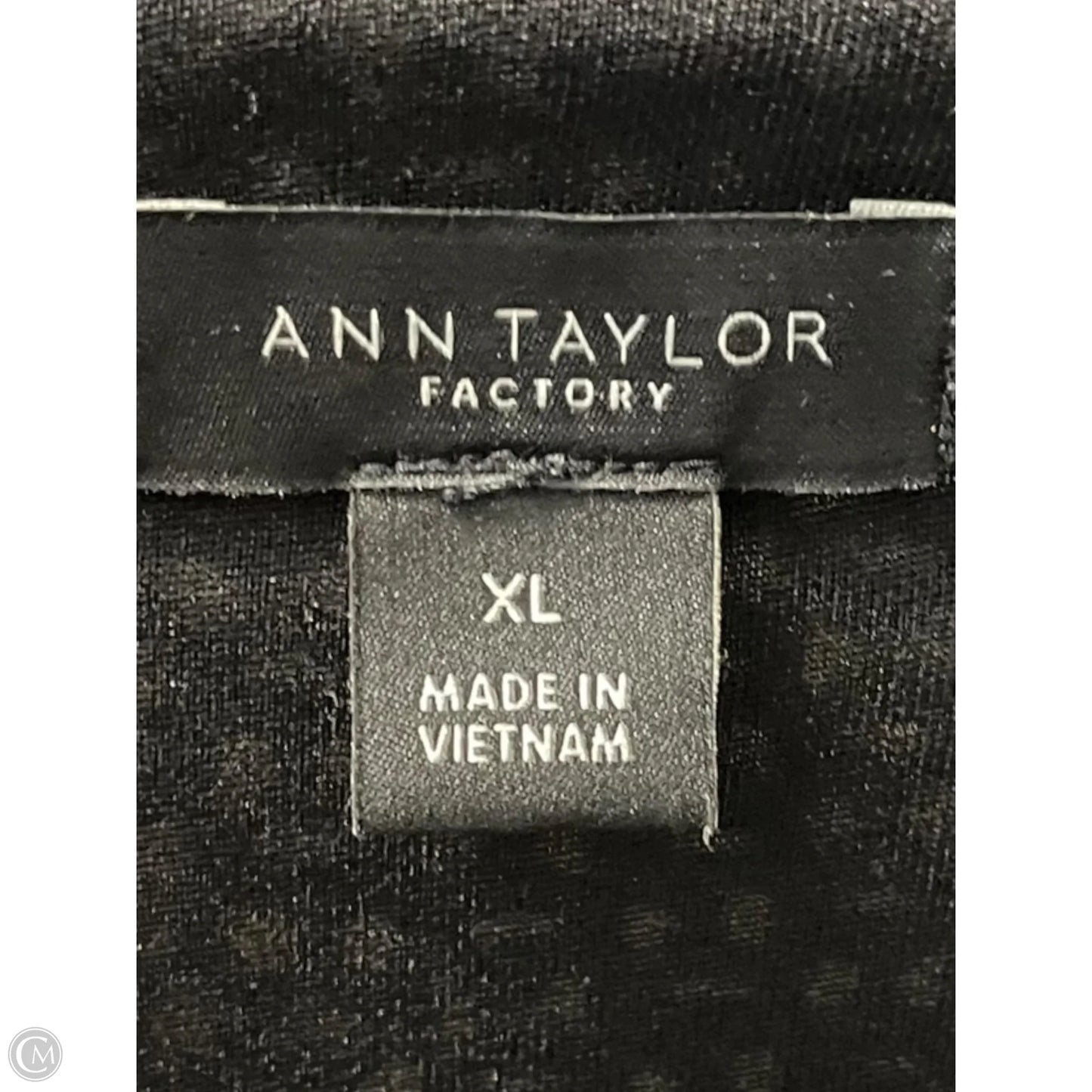 Dress Casual Midi By Ann Taylor In Black & Cream, Size: Xl