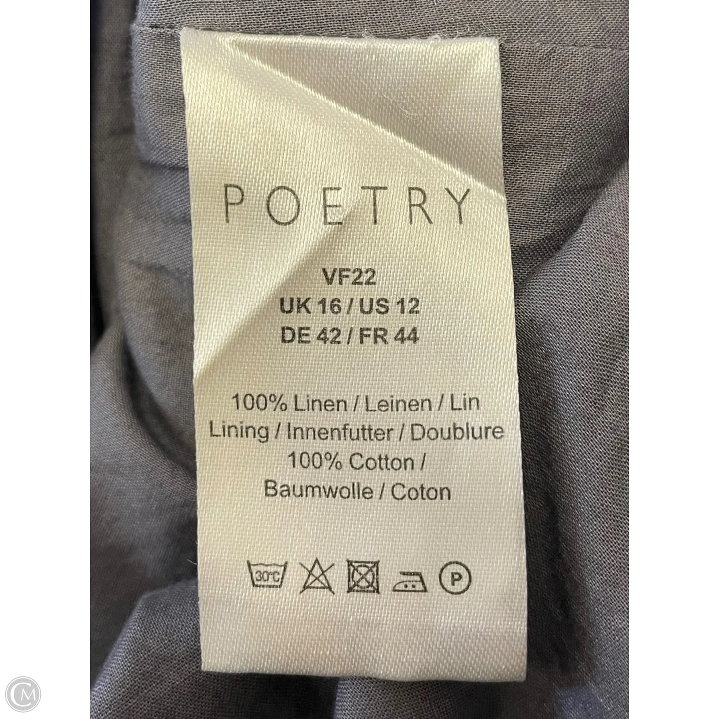Dress Casual Maxi By Poetry In Grey, Size: 12