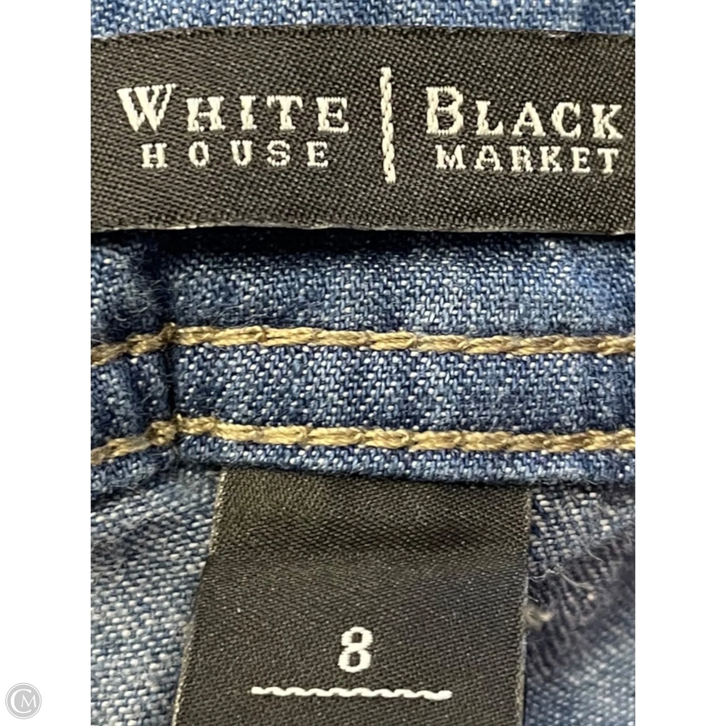 Skirt Midi By White House Black Market In Blue Denim, Size: 8