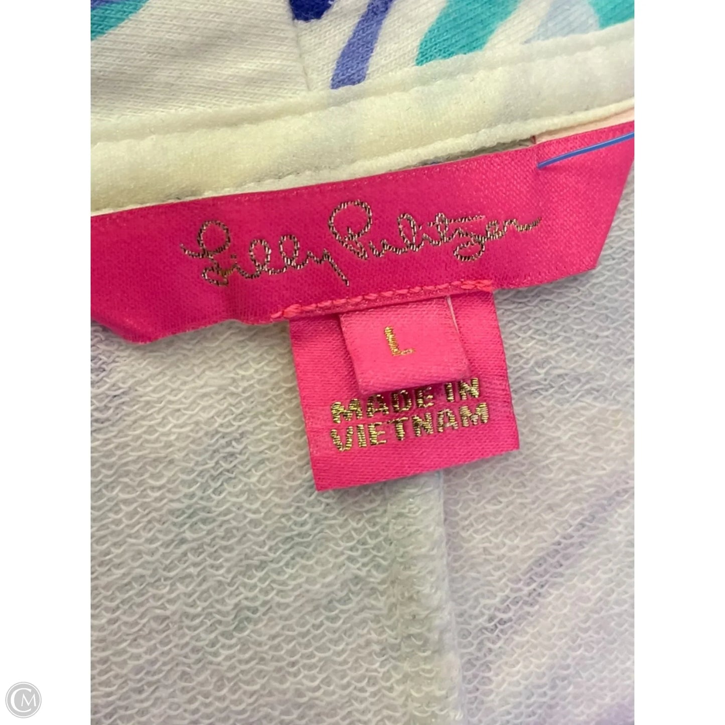 Dress Designer By Lilly Pulitzer In Blue & White, Size: L