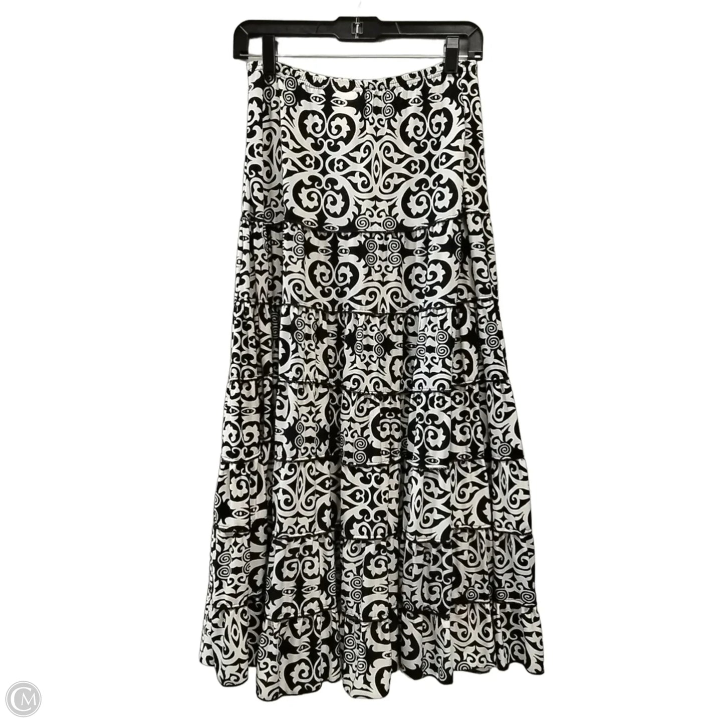 Skirt Maxi By Clothes Mentor In Black & White, Size: S