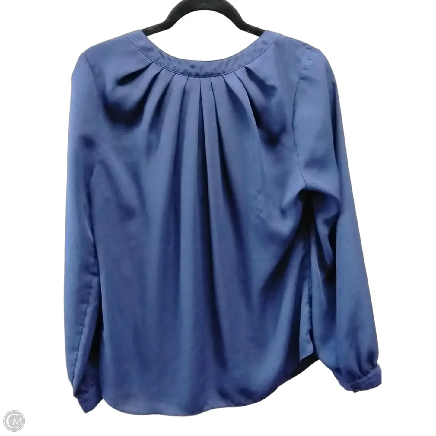Blouse Long Sleeve By Daniel Rainn In Blue, Size: M