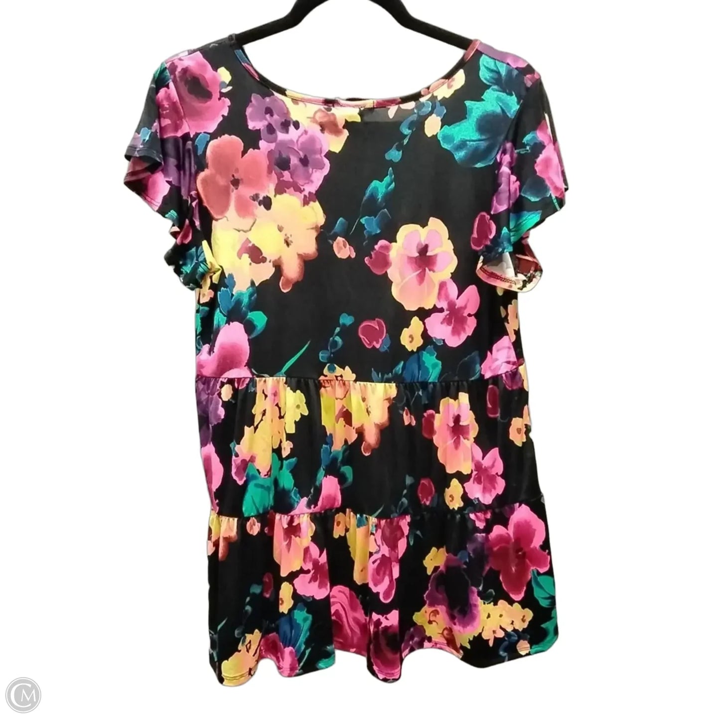 Blouse Short Sleeve By Heimish Usa In Floral Print, Size: S