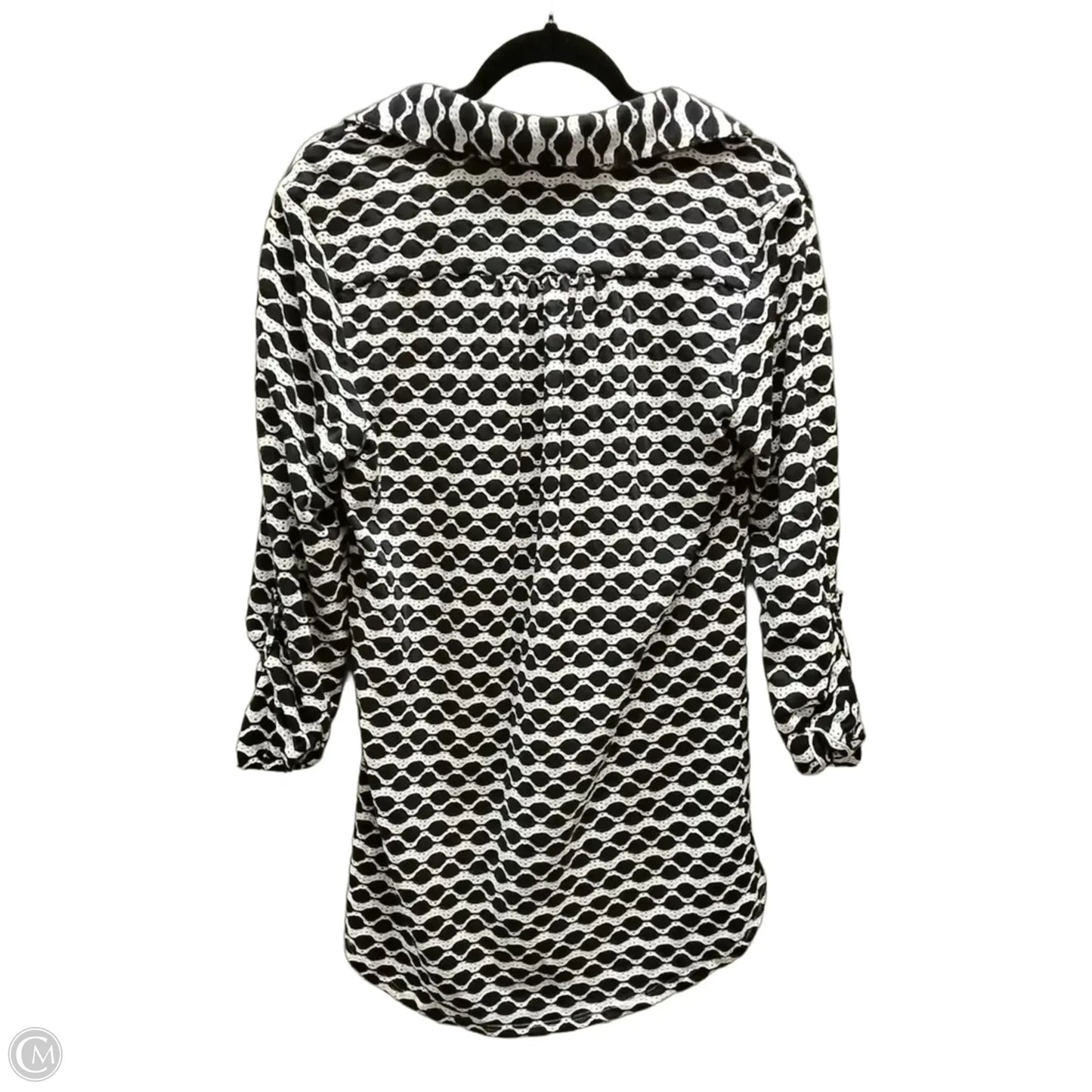 Dress Casual Short By For Cynthia In Blue & White, Size: S