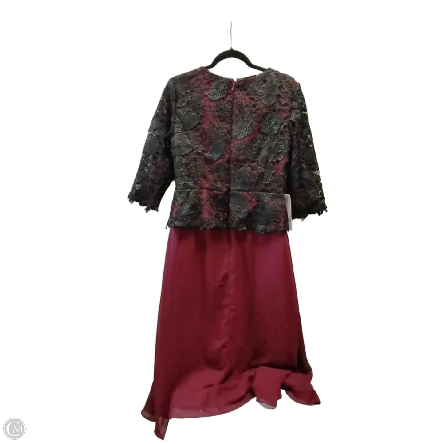 Dress Party Long By Clothes Mentor In Black & Purple, Size: 12