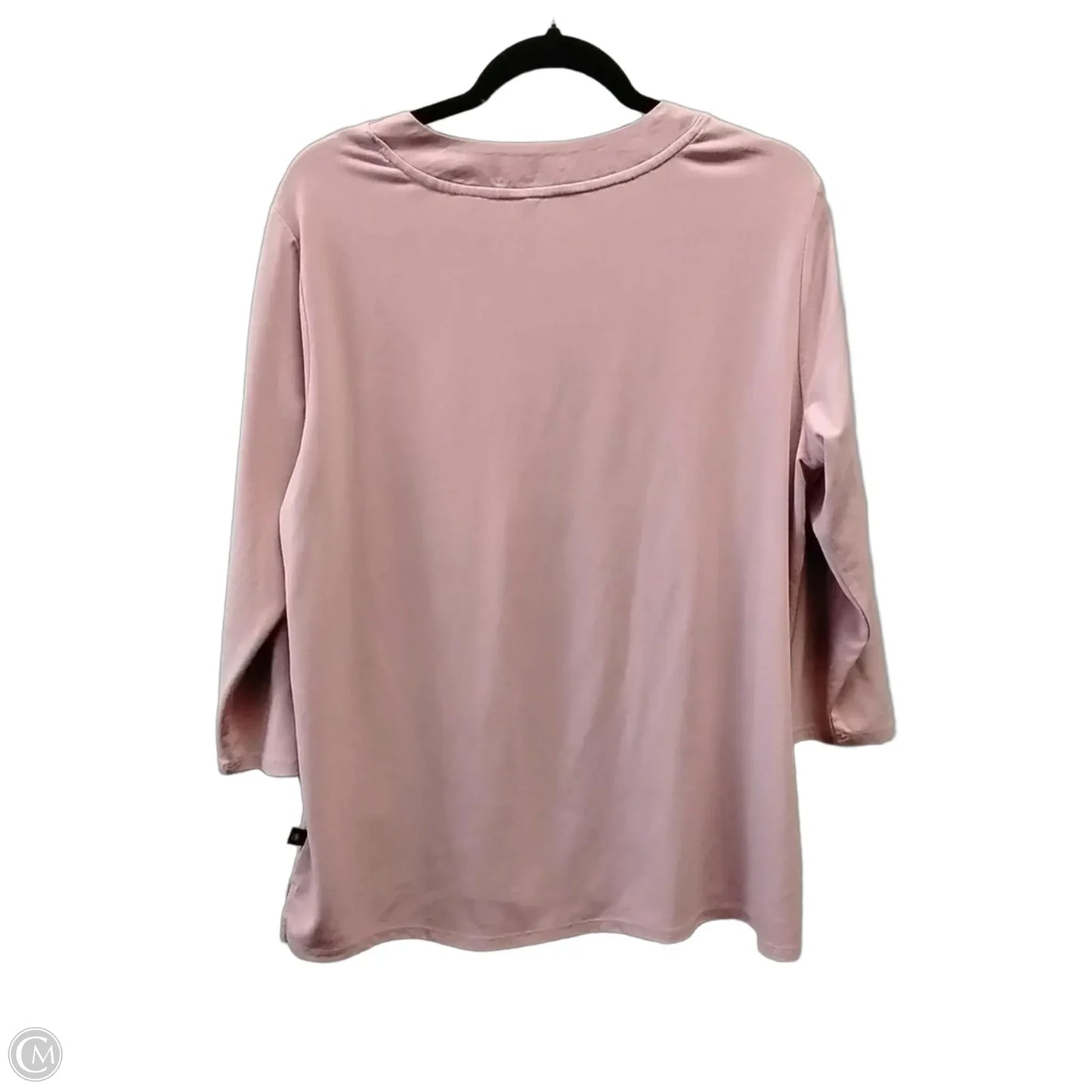 Blouse Long Sleeve By Banana Republic In Purple, Size: L
