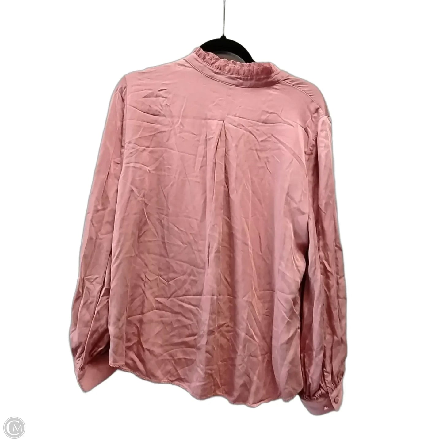 Blouse Long Sleeve By Chicos In Pink, Size: L