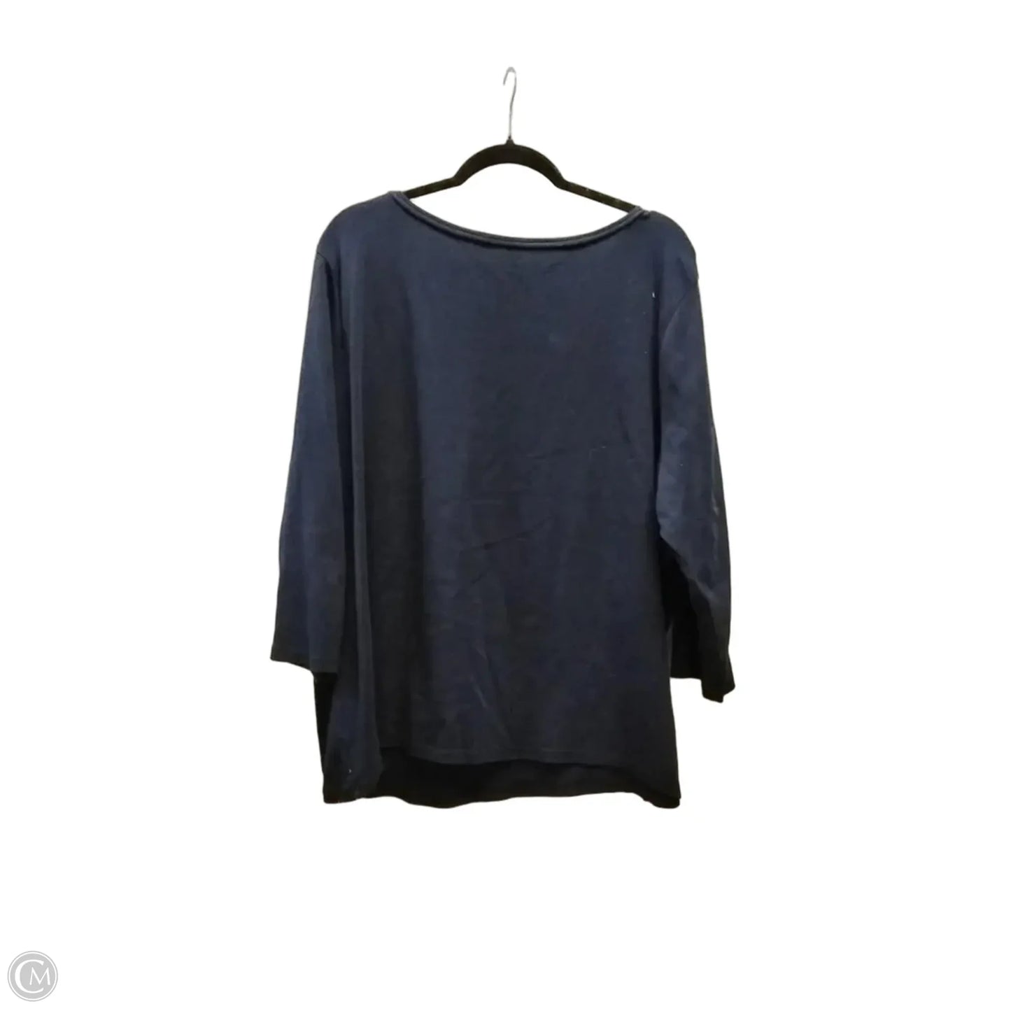 Top Long Sleeve By Talbots In Navy, Size: 3x