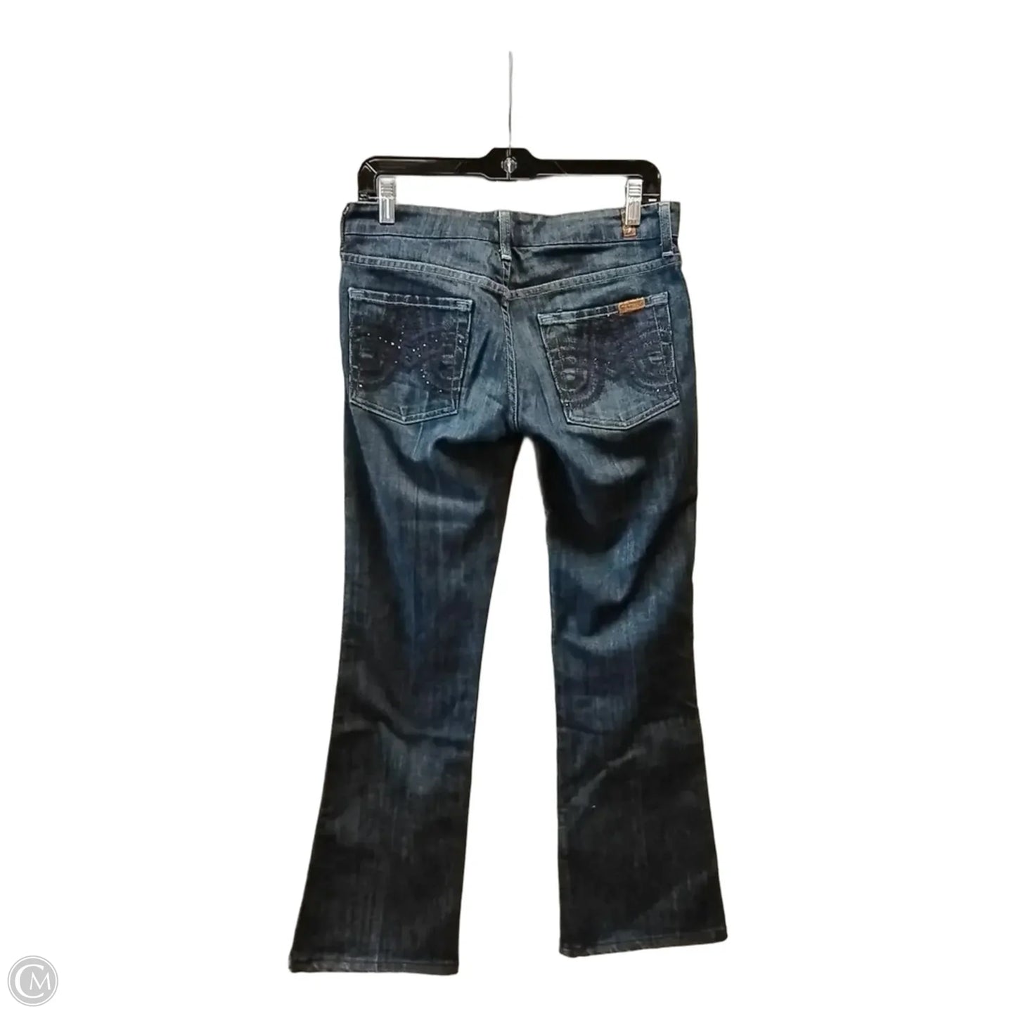Jeans Flared By 7 For All Mankind In Blue, Size: 4