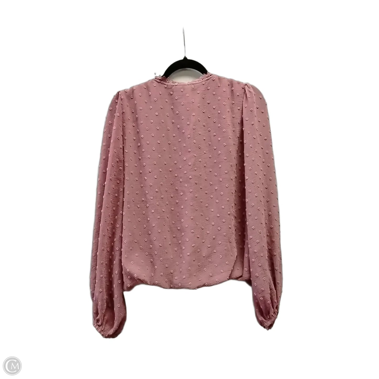 Blouse Long Sleeve By Ee Some In Purple, Size: S